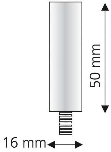 für »Power«, 20 mm (1 Rechnung kaufen auf Liedeco Gardinenstangen Deckenträgerverlängerung St.), Ø