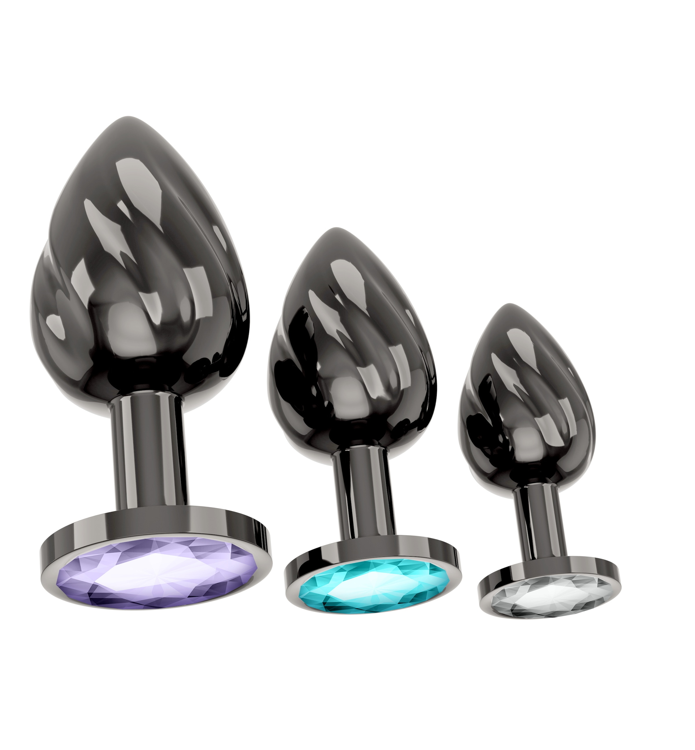 ANOS Anal-Stimulator »Analplug-Set Metal Butt Plug Set« ()
