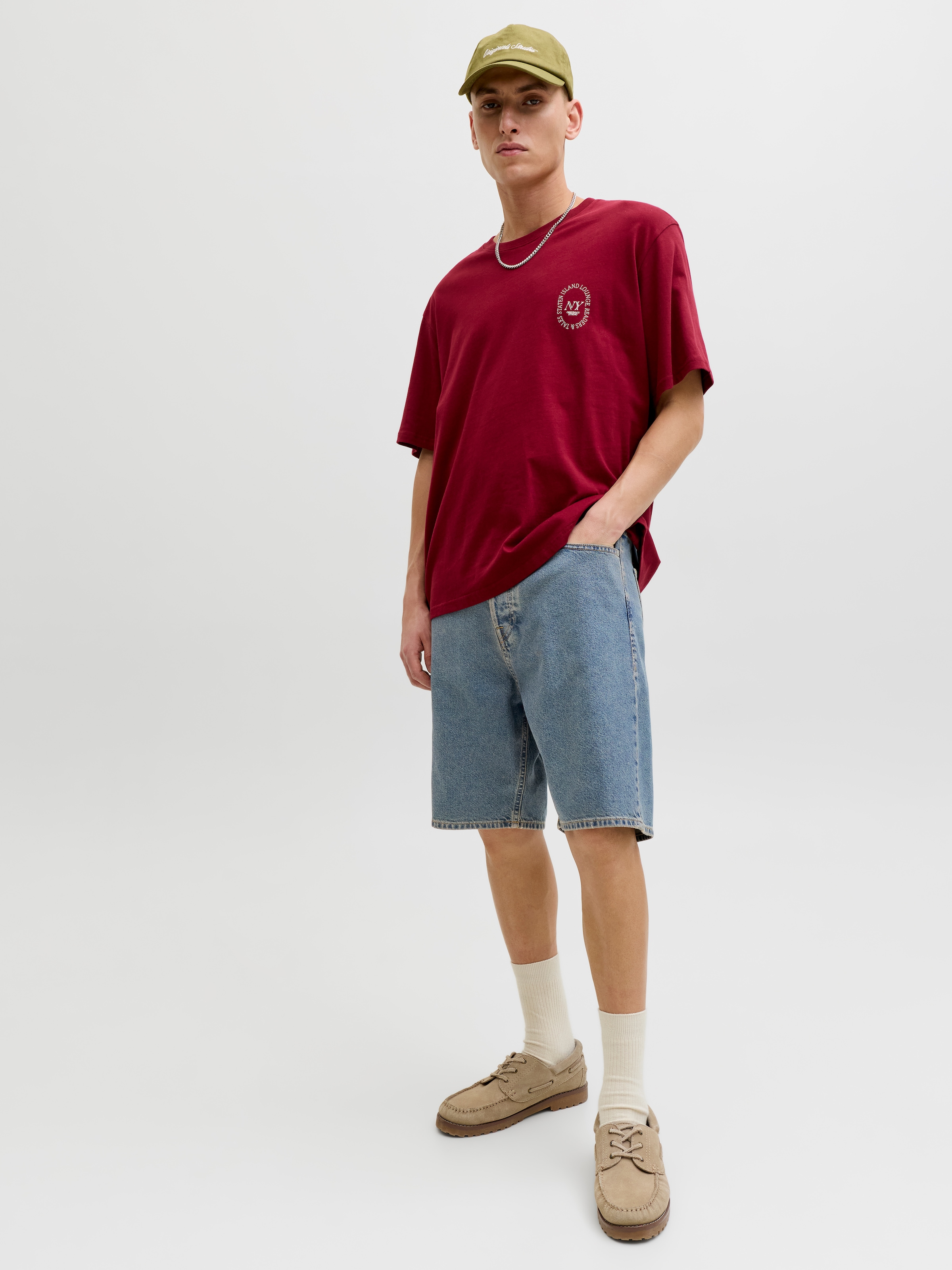 Jack & Jones Jeansshorts »JJITONY JJORIGINAL SHORTS AM 460 SN« Baumwollmischung, relaxed fit