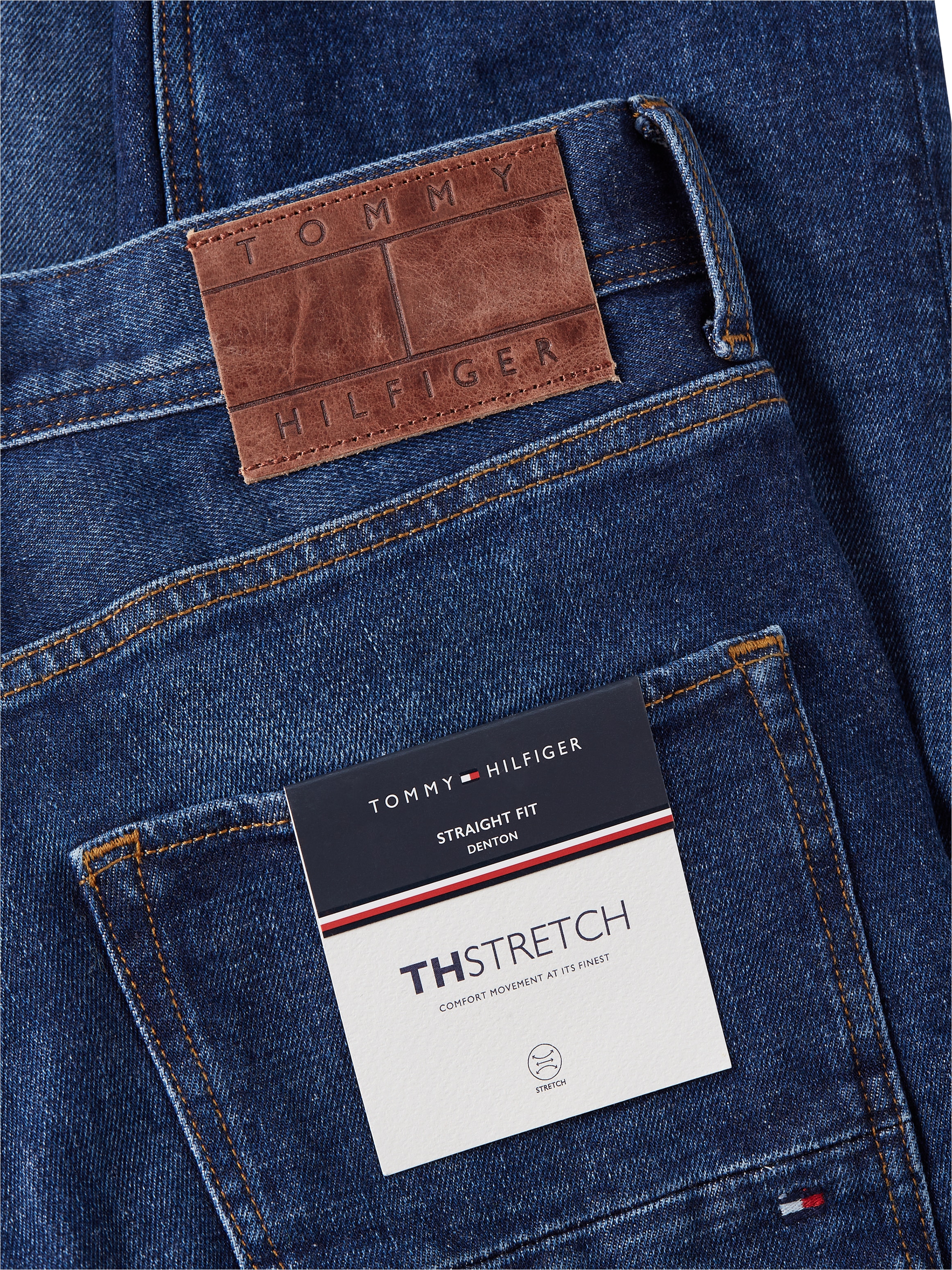 Tommy Hilfiger Straight-Jeans »STRAIGHT DENTON STR CREST INDIGO«