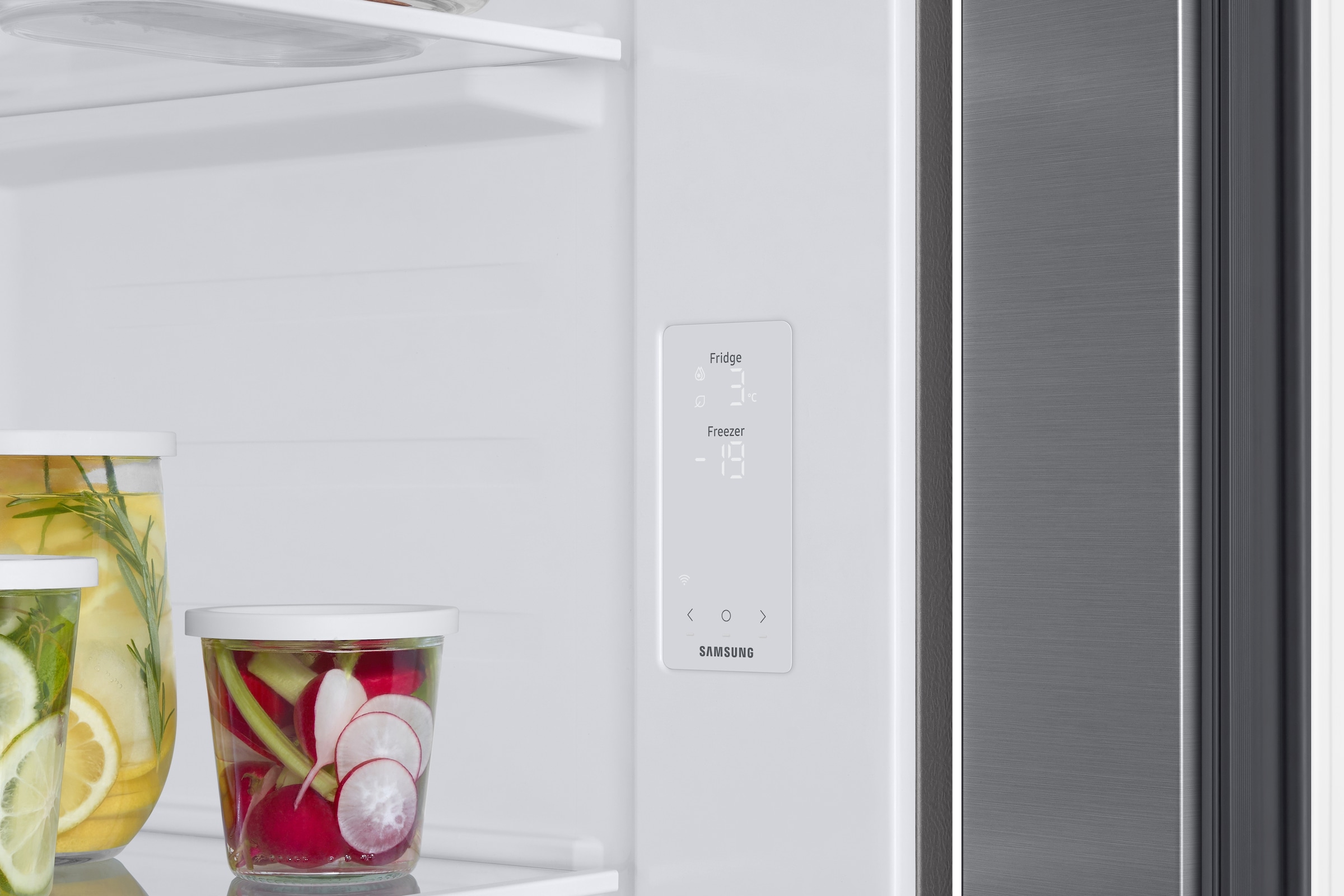 Samsung Side-by-Side »RS57DG410EM9« 178 cm hoch 91,2 cm breit mit Wasserspender, No Frost+, AI Energy Mode, SpaceMax