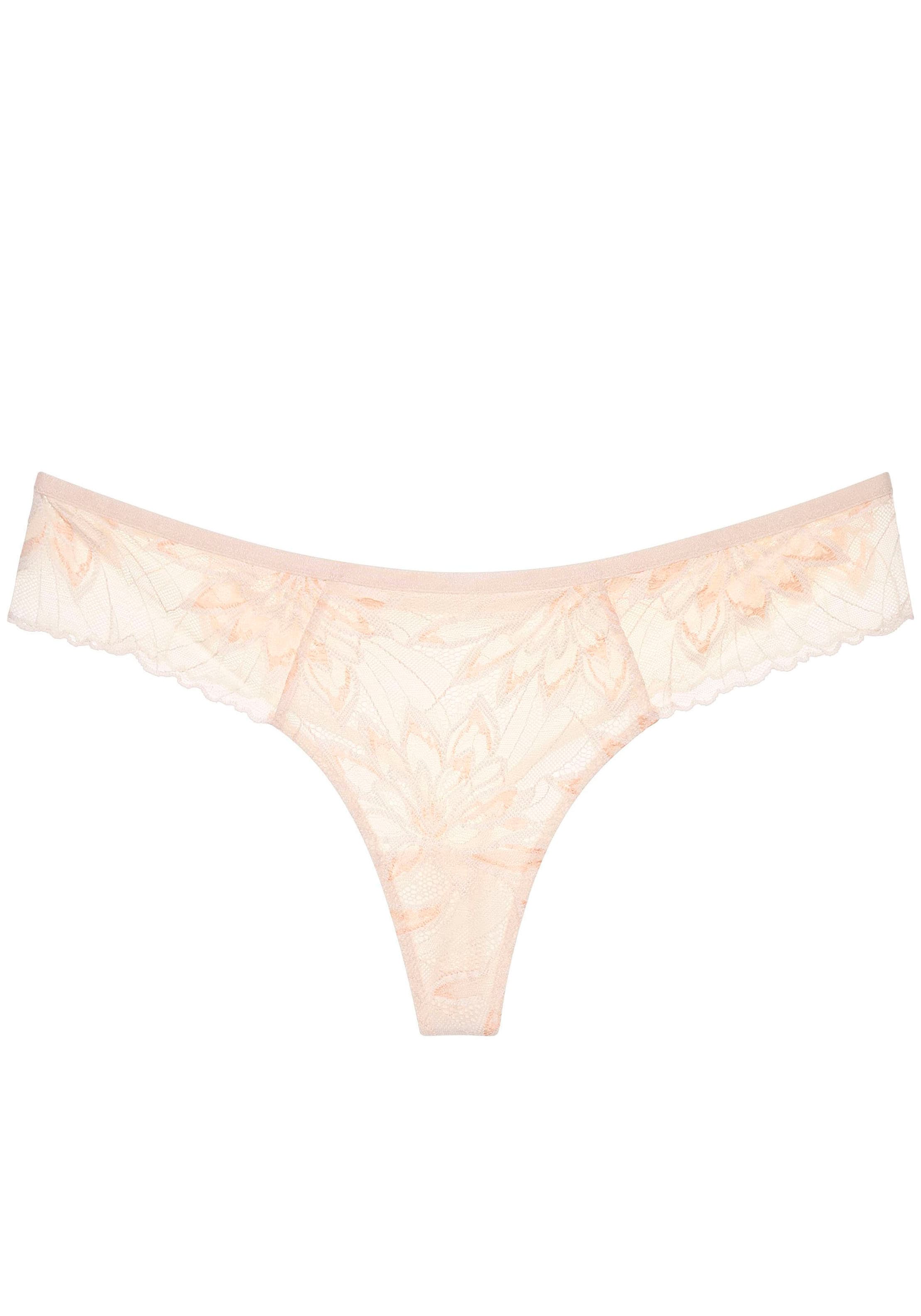 Triumph Slip »Amourette Charm Delight Hipster String«, zweifarbige Spitze