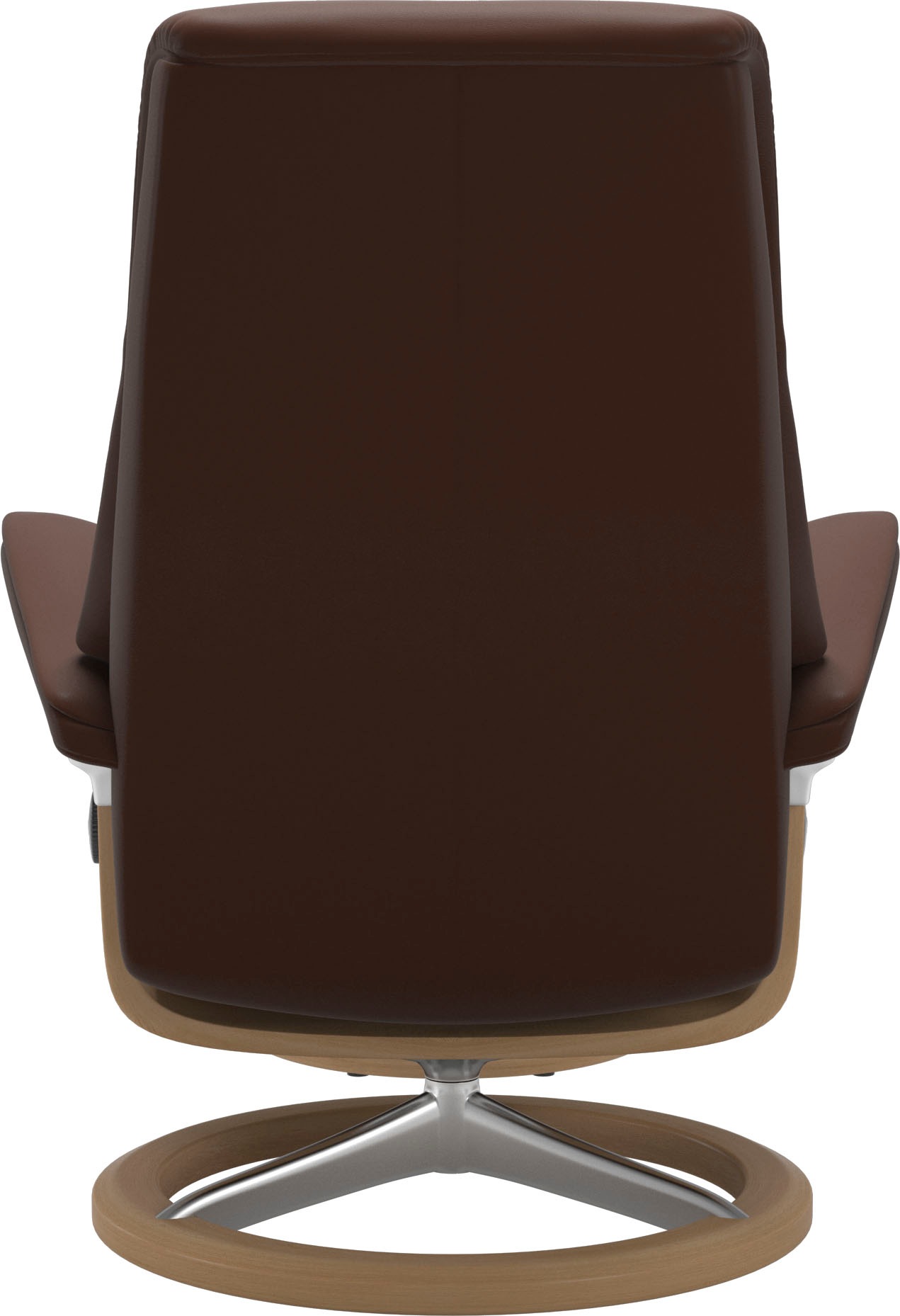 Stressless® Relaxsessel »View«, (Set, Relaxsessel mit Hocker), mit Signature Base, Größe M,Gestell Eiche