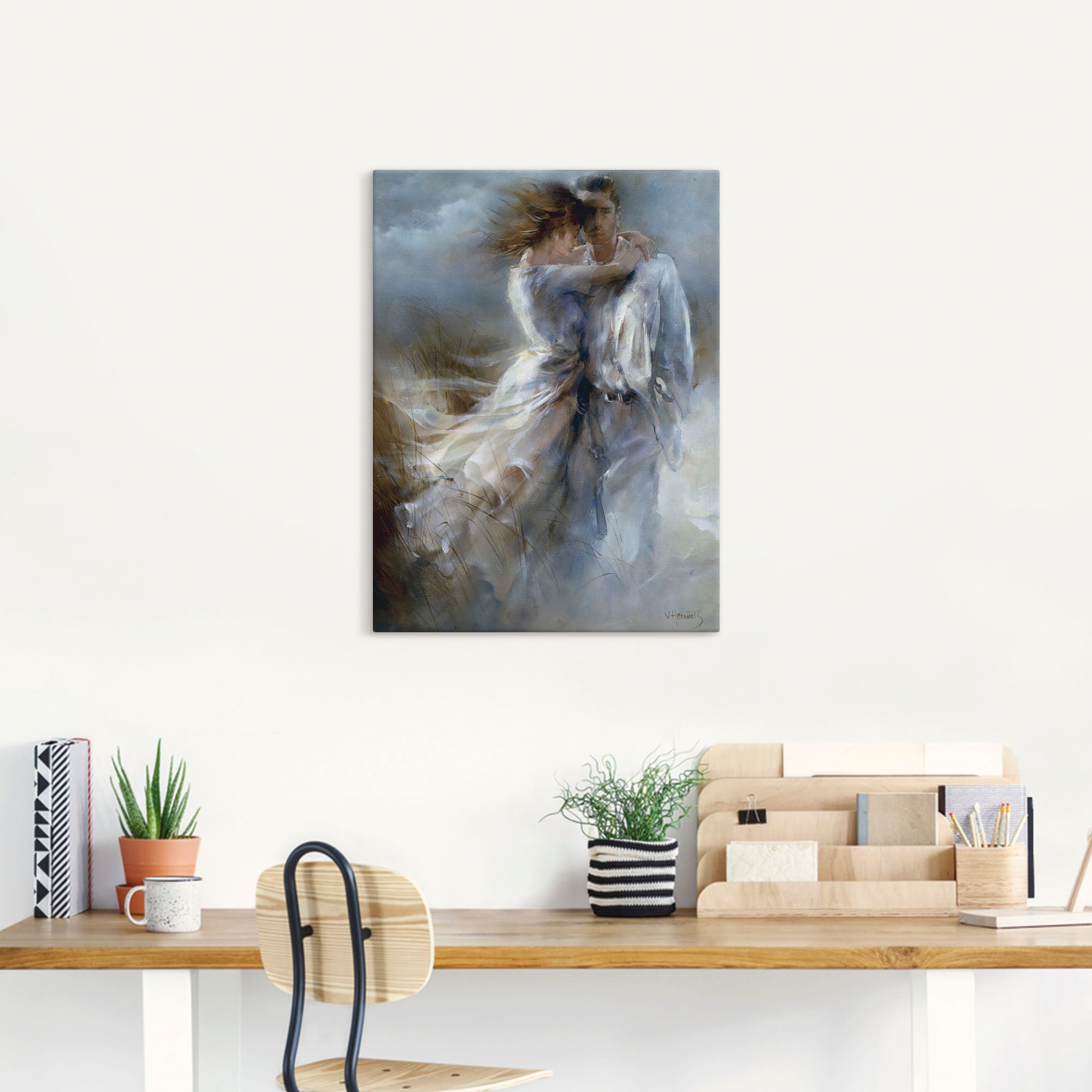 Artland »Private Bekanntgabe« Paar 1 Stk. tlg. auf Holzrahmen gespannt