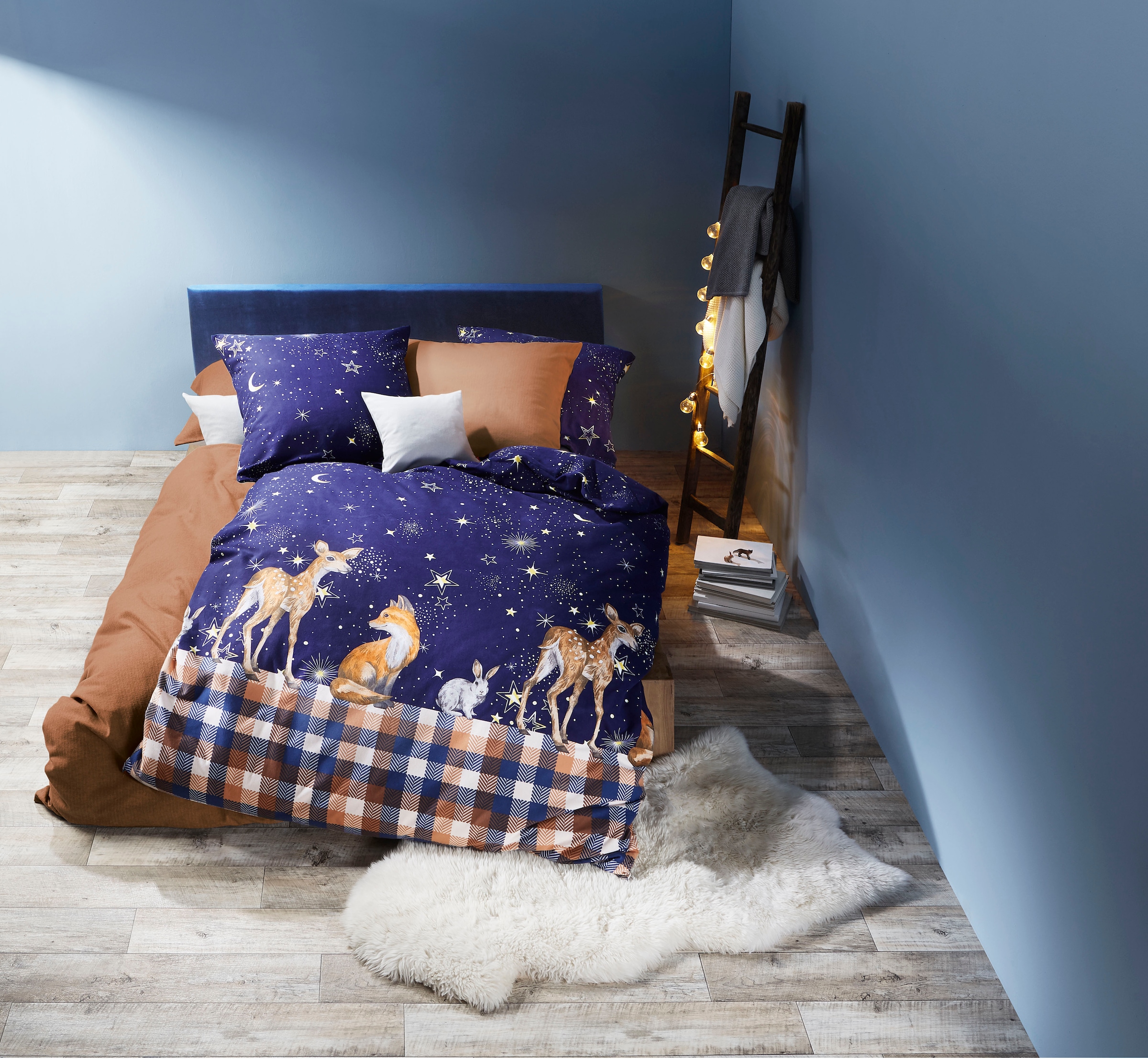 fleuresse Bettwäsche »Aspen 4370«, Feinbiber, Baumwolle, in Gr. 135x200, 155x220, 200x200cm