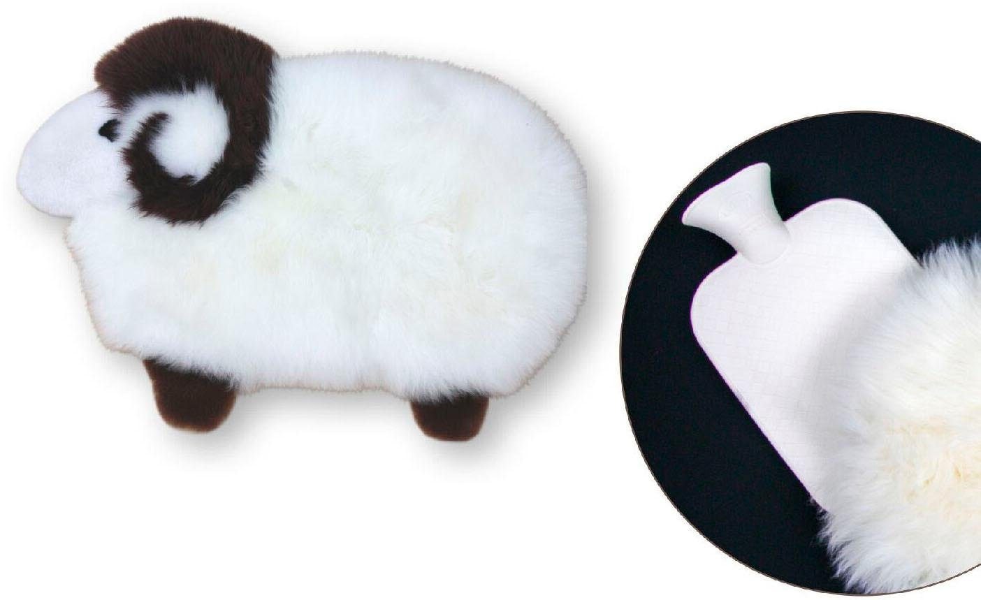 Heitmann Felle Fellteppich »Sheep«, Motivform, 40 mm Höhe, Kinderteppich, Kissen, Motiv Schaf, echtes Lammfell, in 2 Größen