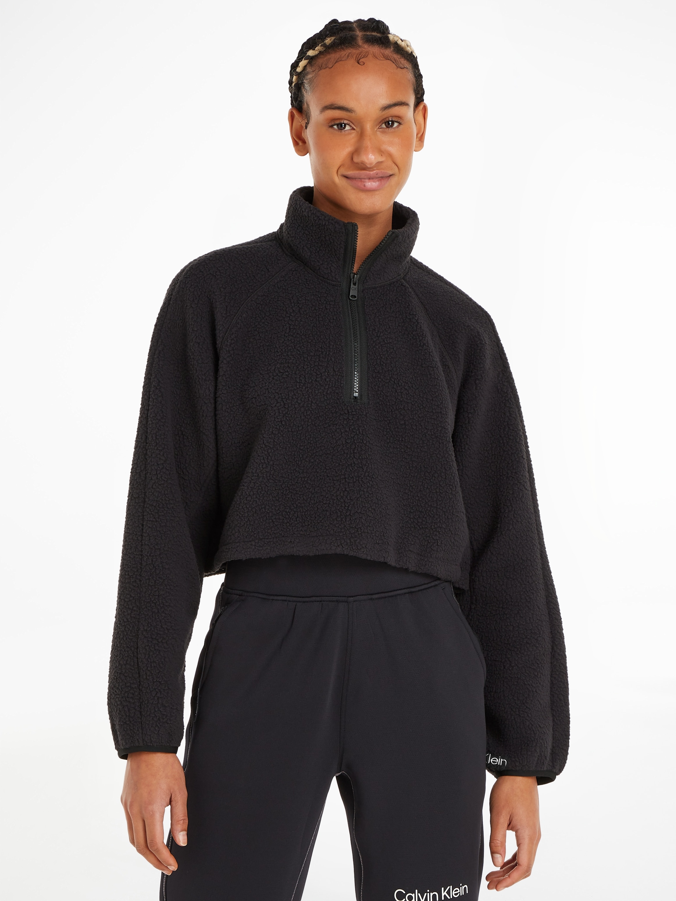 Calvin Klein Sport Stehkragenpullover »HYBRID - Sherpa Pullover« bei ♕