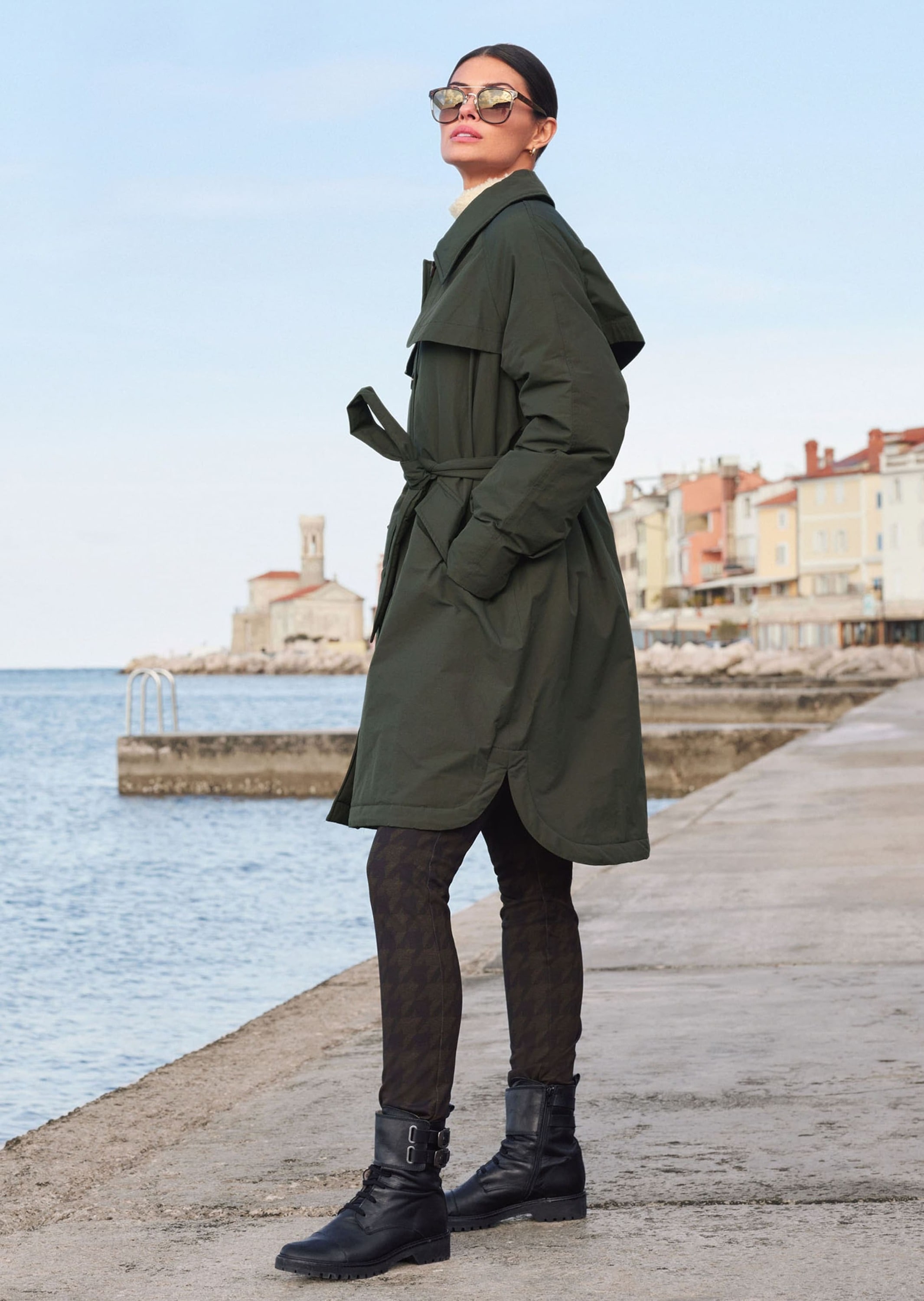 MADELEINE Langmantel »Trench Modischer Trenchcoat mit Warmfutter«
