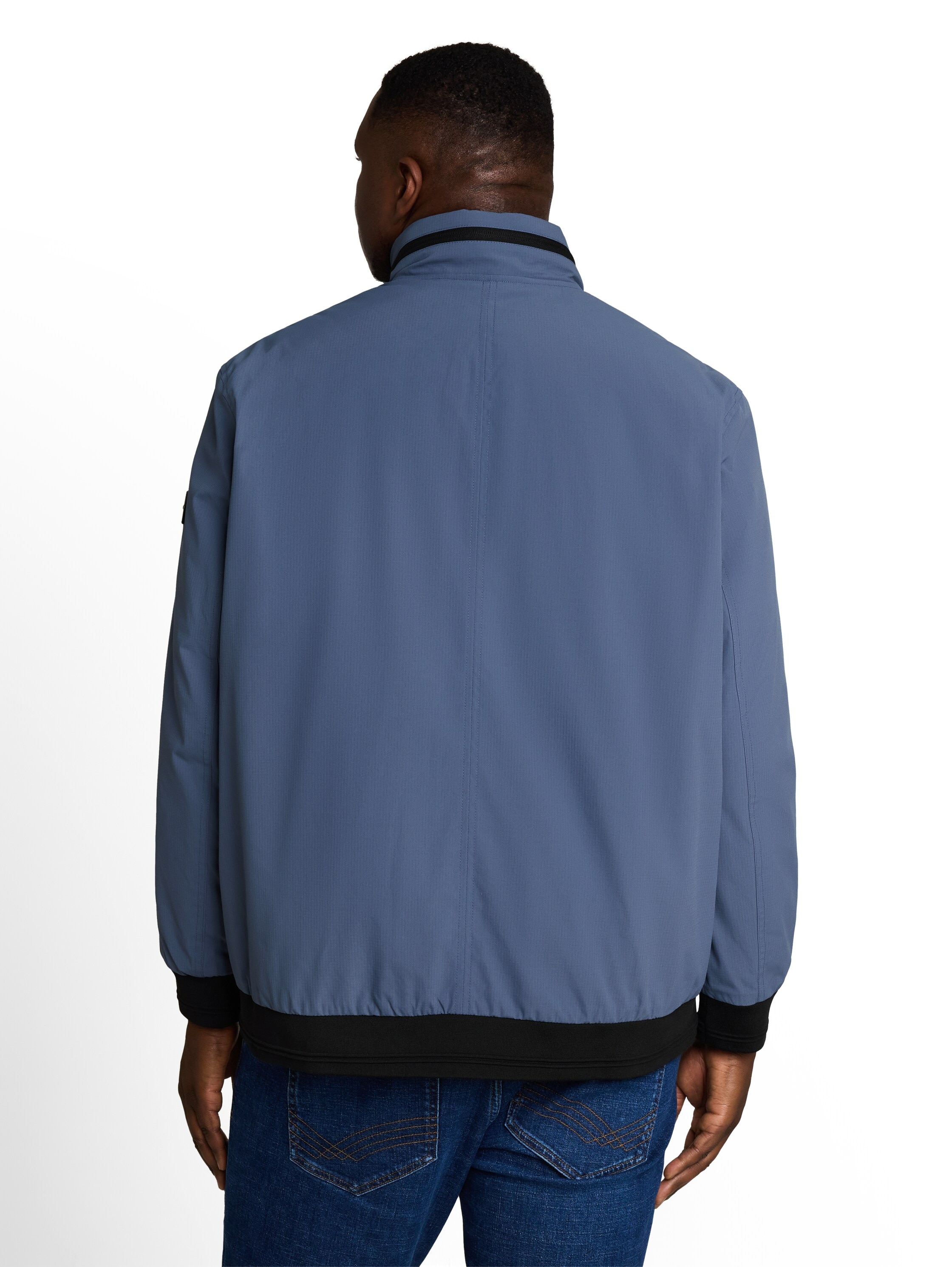 TOM TAILOR PLUS Blouson mit Kapuze mit Stehkragen und Reißverschluss / Große Größen