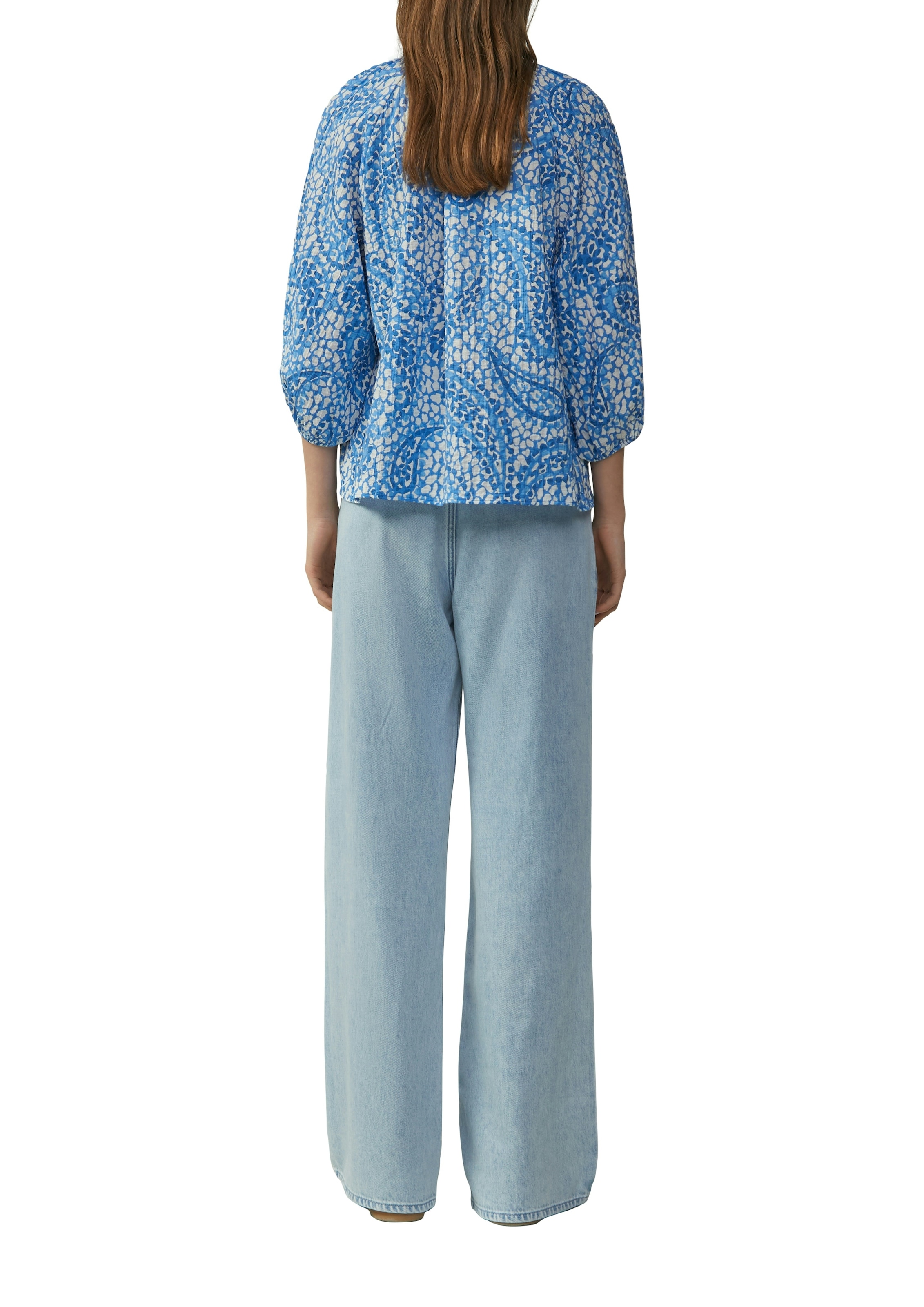 s.Oliver Klassische Bluse mit All-Over Print