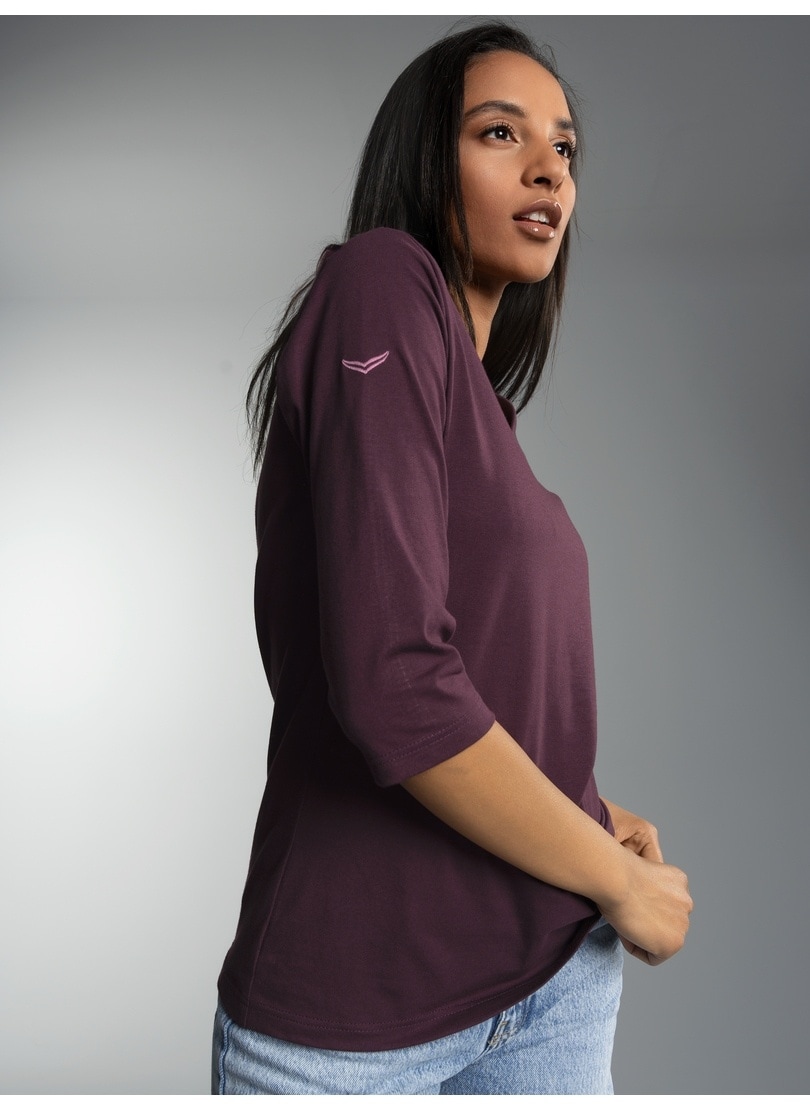Trigema T-Shirt »TRIGEMA 3/4 Arm Shirt aus Biobaumwolle«, (1 tlg.)