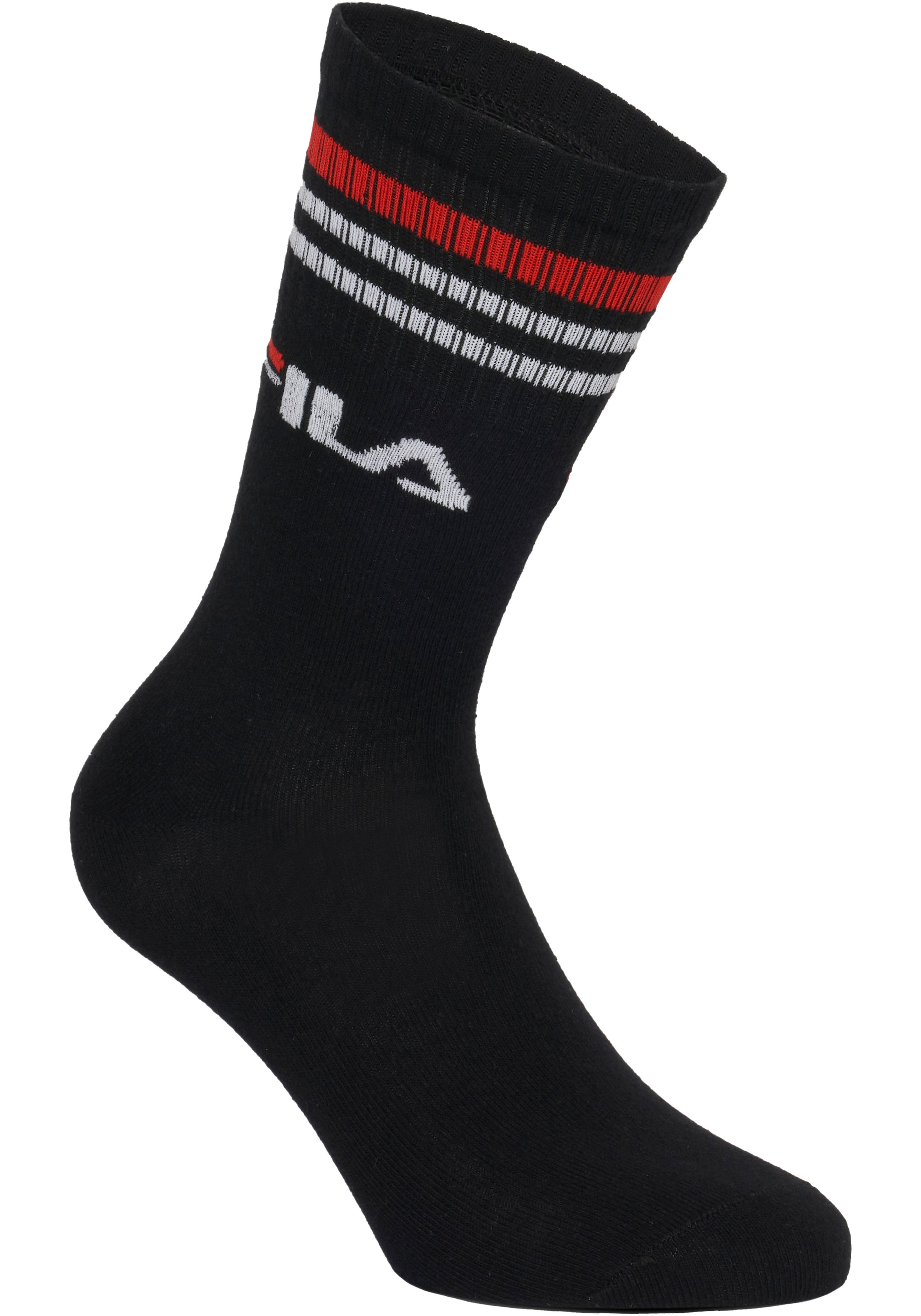 Fila Freizeitsocken, (6er Pack), mit Logo-Schriftzug