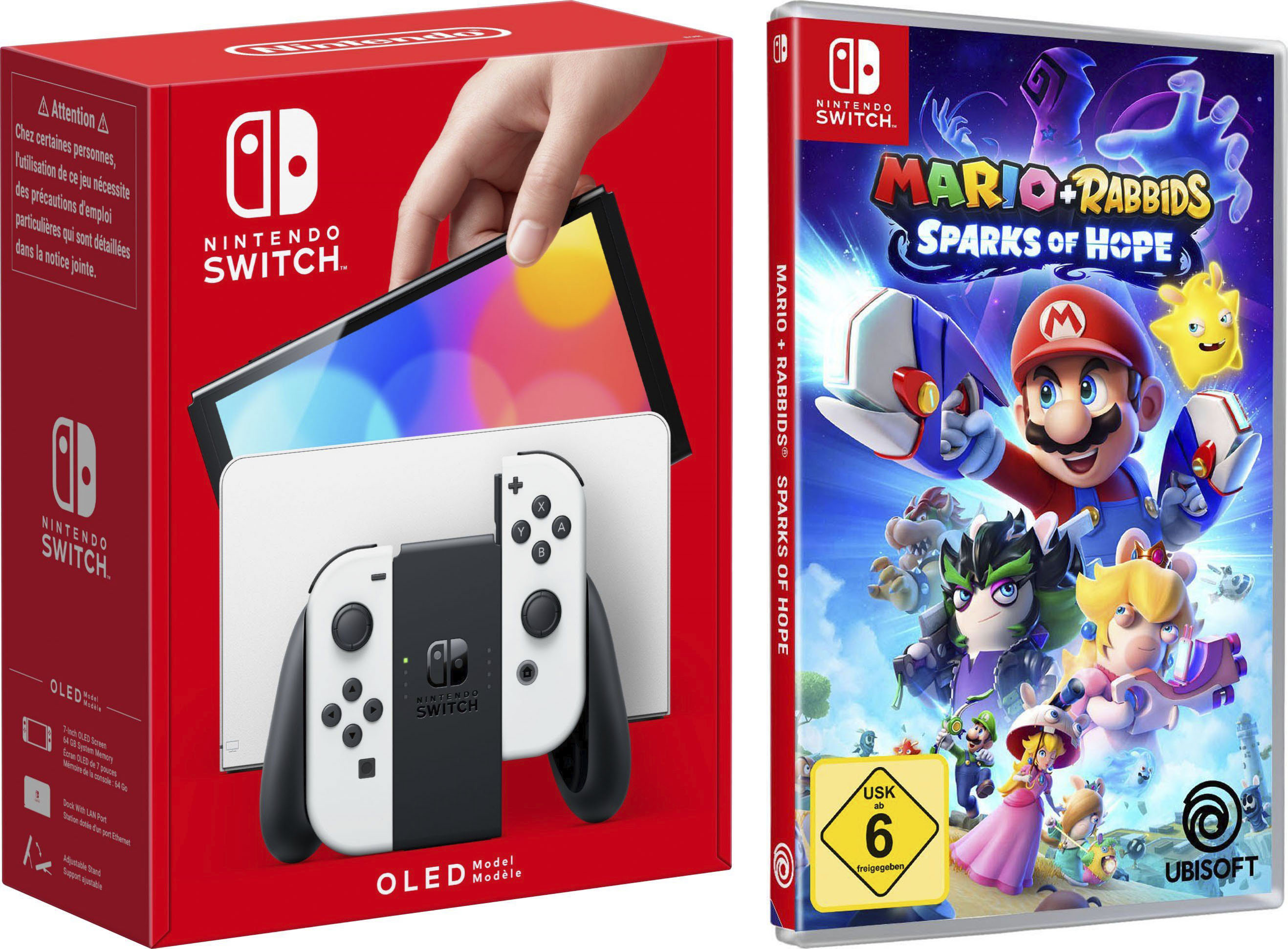 Konsolen-Set »OLED«, inkl. Mario + Rabbids® Sparks of Hope