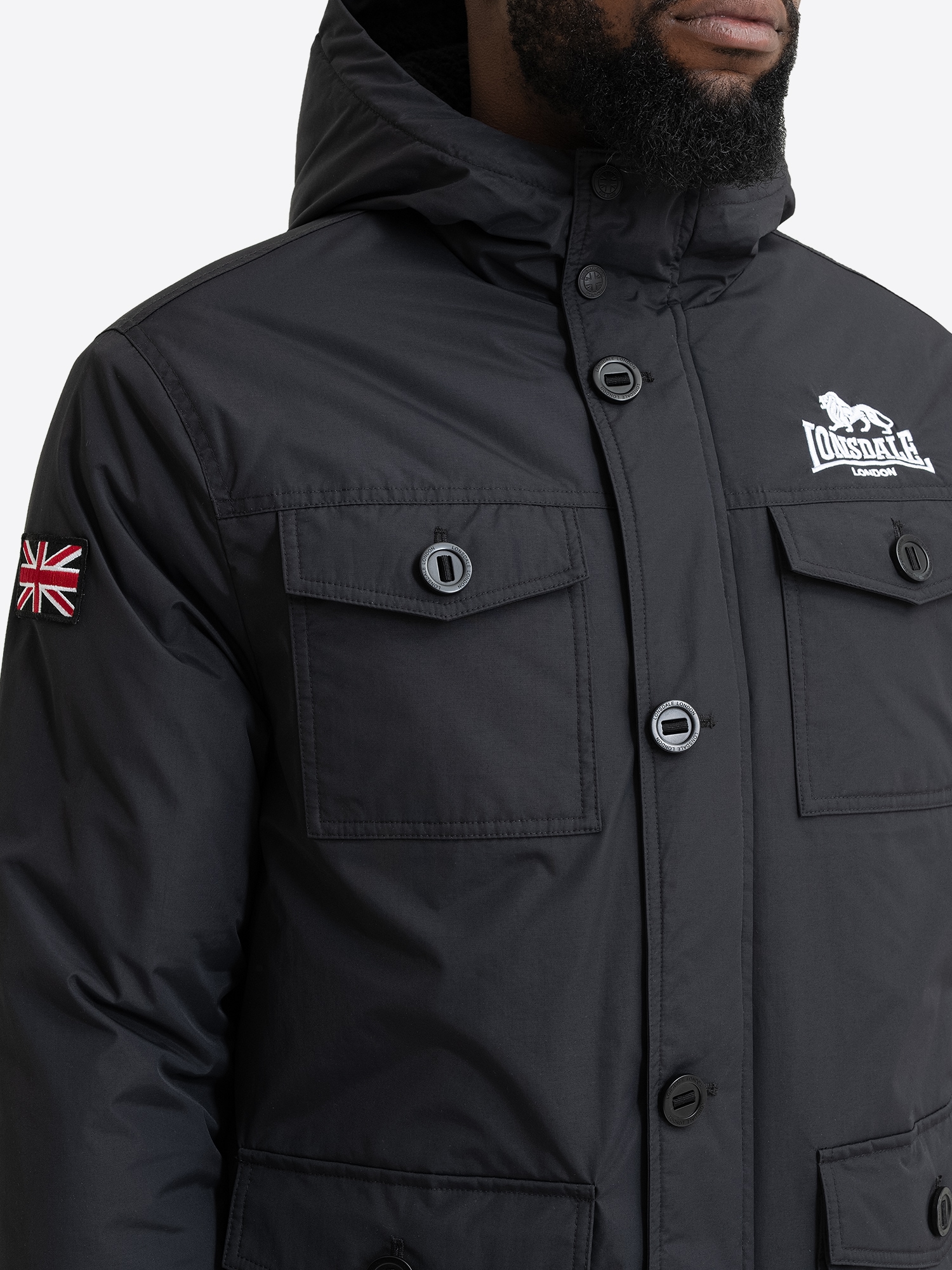 Lonsdale Langmantel »BIRLING« sportlicher Stil, aus Polyester, wasserabweisend, wärmeisolierend