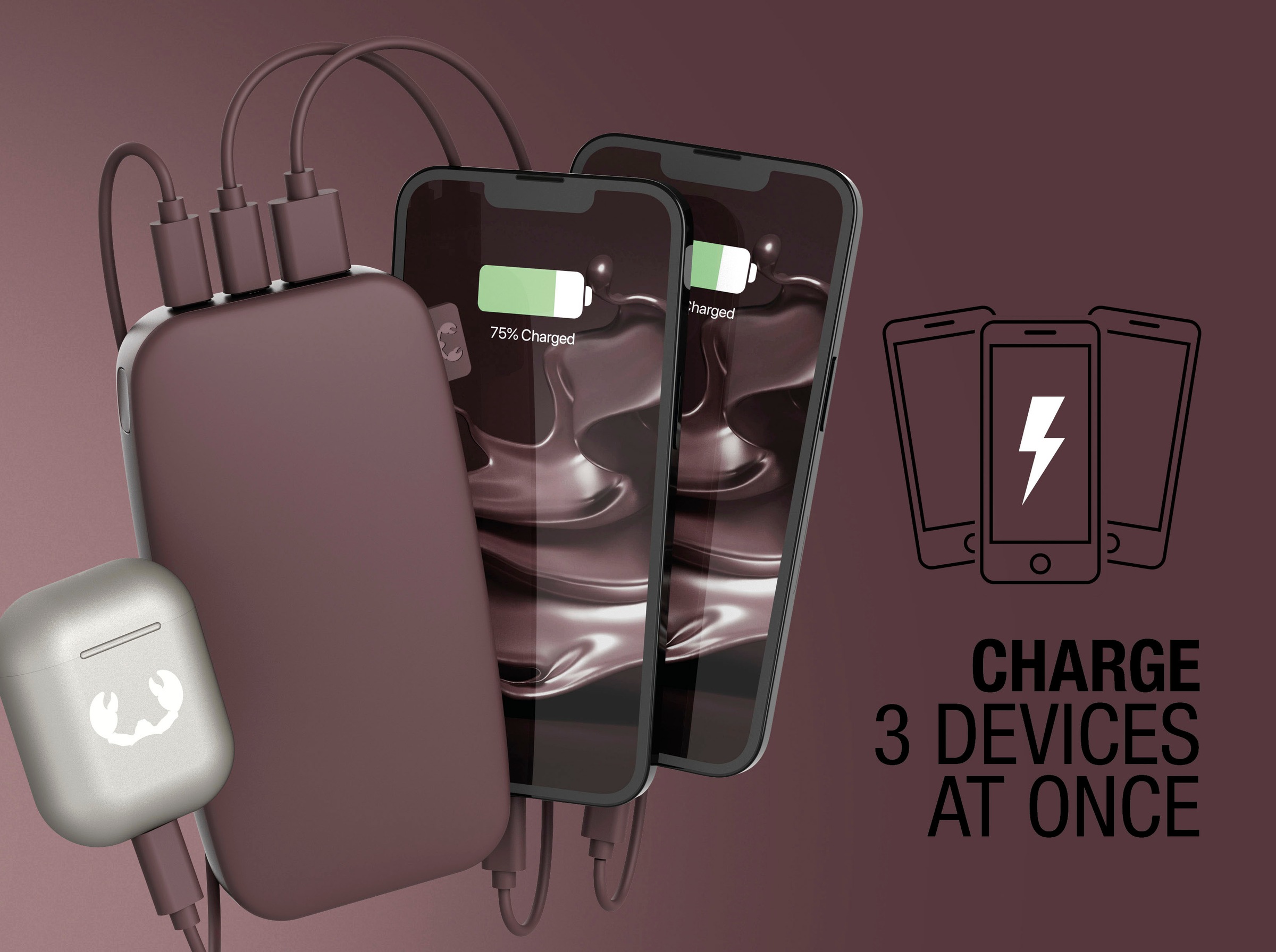 Fresh´n Rebel Powerbank »Power Pack 18000mAh mit USB-C, Ultra Fast Charge & 20W PD«