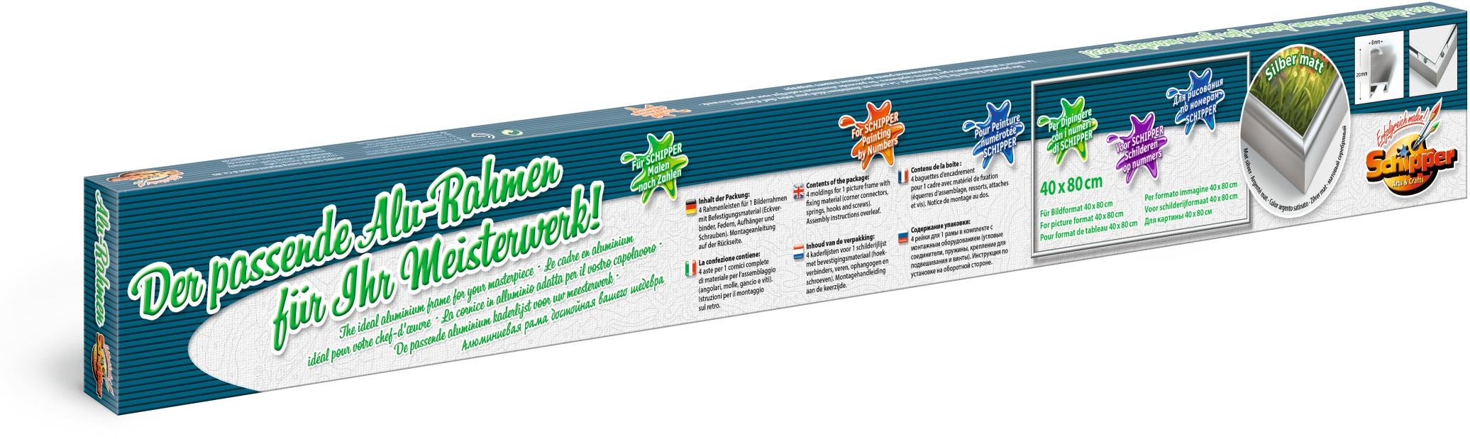 Schipper Bilderrahmen »Malen nach Zahlen, 40x80 cm, silberfarben« Made in Germany