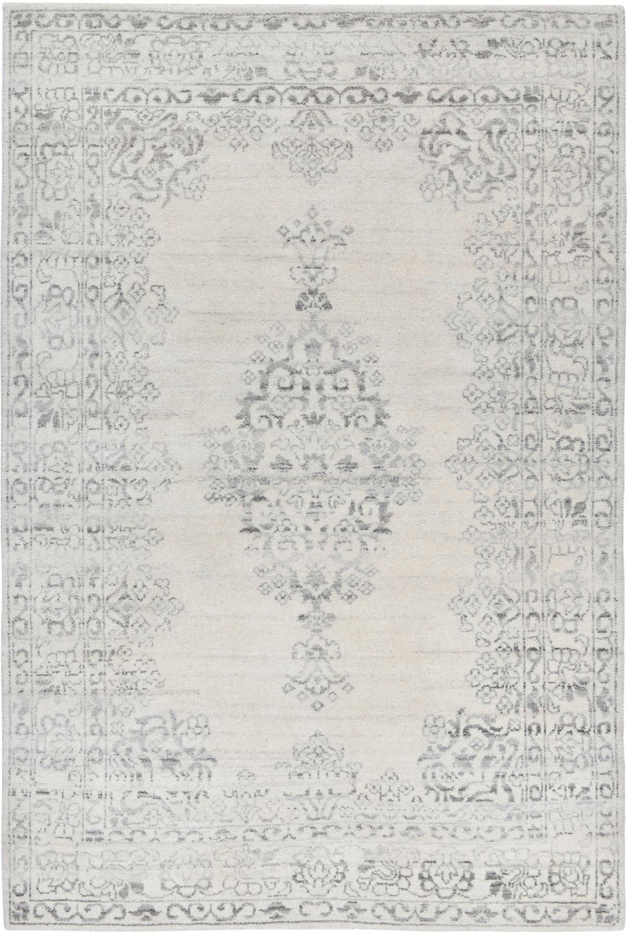 THEKO Wollteppich »Versian 1213« rechteckig 10 mm Höhe reine Wolle, handgeknüpft, Vintage Design