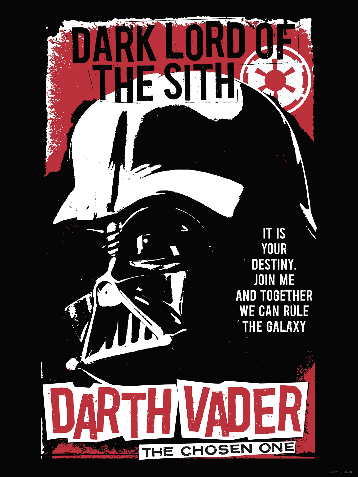 Komar Wandbild »Star Wars Darth Vader The Chosen One« Disney Set, 1 Stk. tlg. 30 x 40 cm (Breite x Höhe) - Kinderzimmer, Dekoration