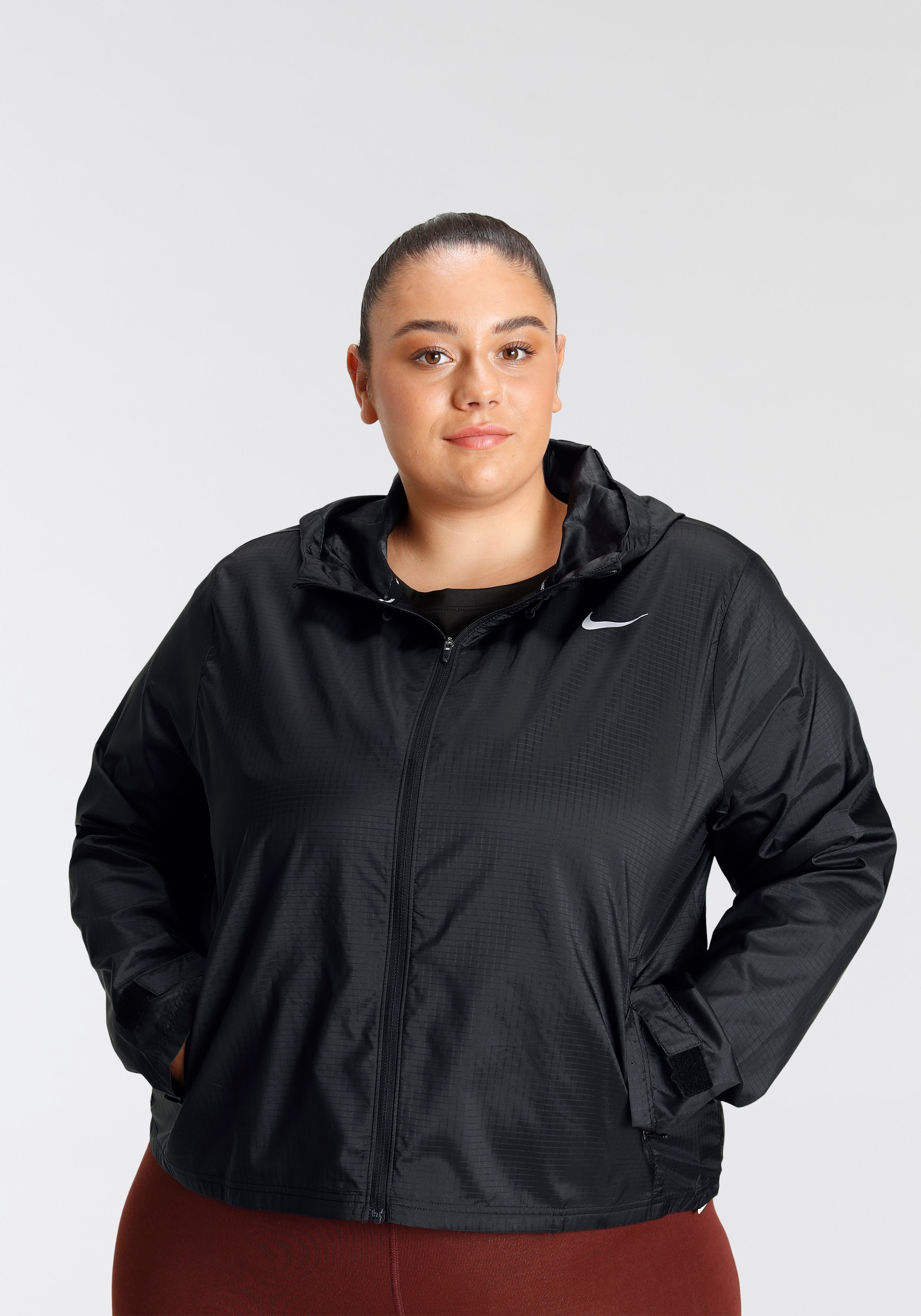 Nike Laufjacke »Essential Women's Running Jacket (Plus Size)«, mit Kapuze