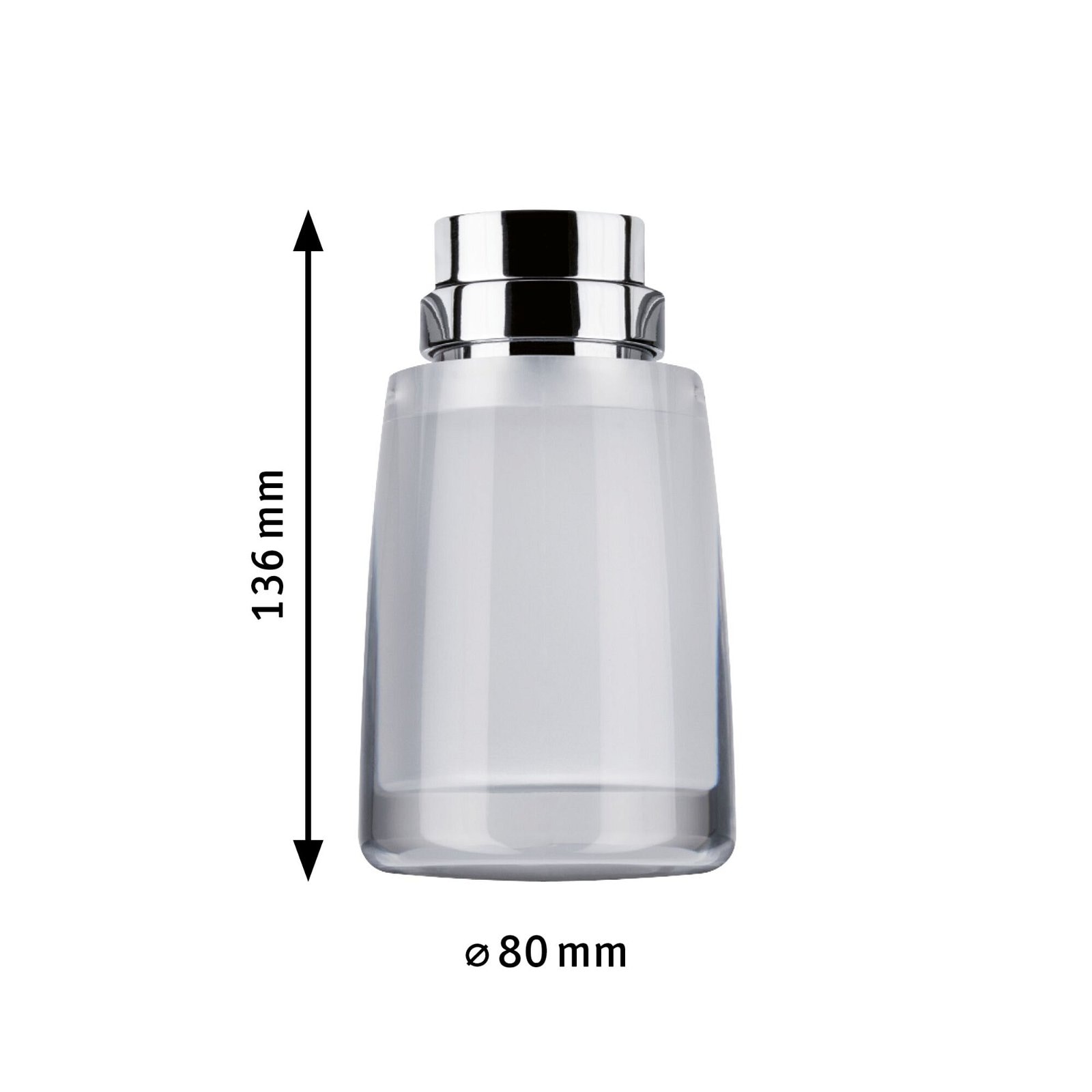 Paulmann Schienensystem-Leuchten »URail Schienenspot Safira 350lm 4,9W 2700K 230V Chrom, Klar, Satin« LED-Modul 1 Stk. Warmweiß dimmbar, Einzelspot