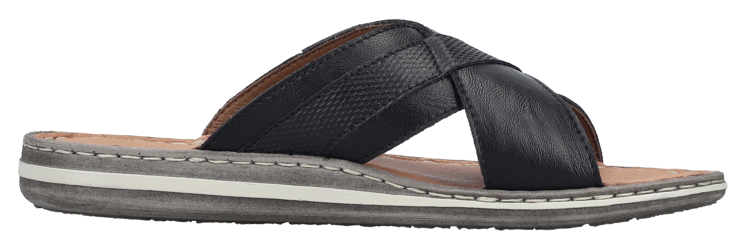 Rieker Pantolette, Sommerschuh, Strandschuh, Schlappen, Hausschuh mit Label