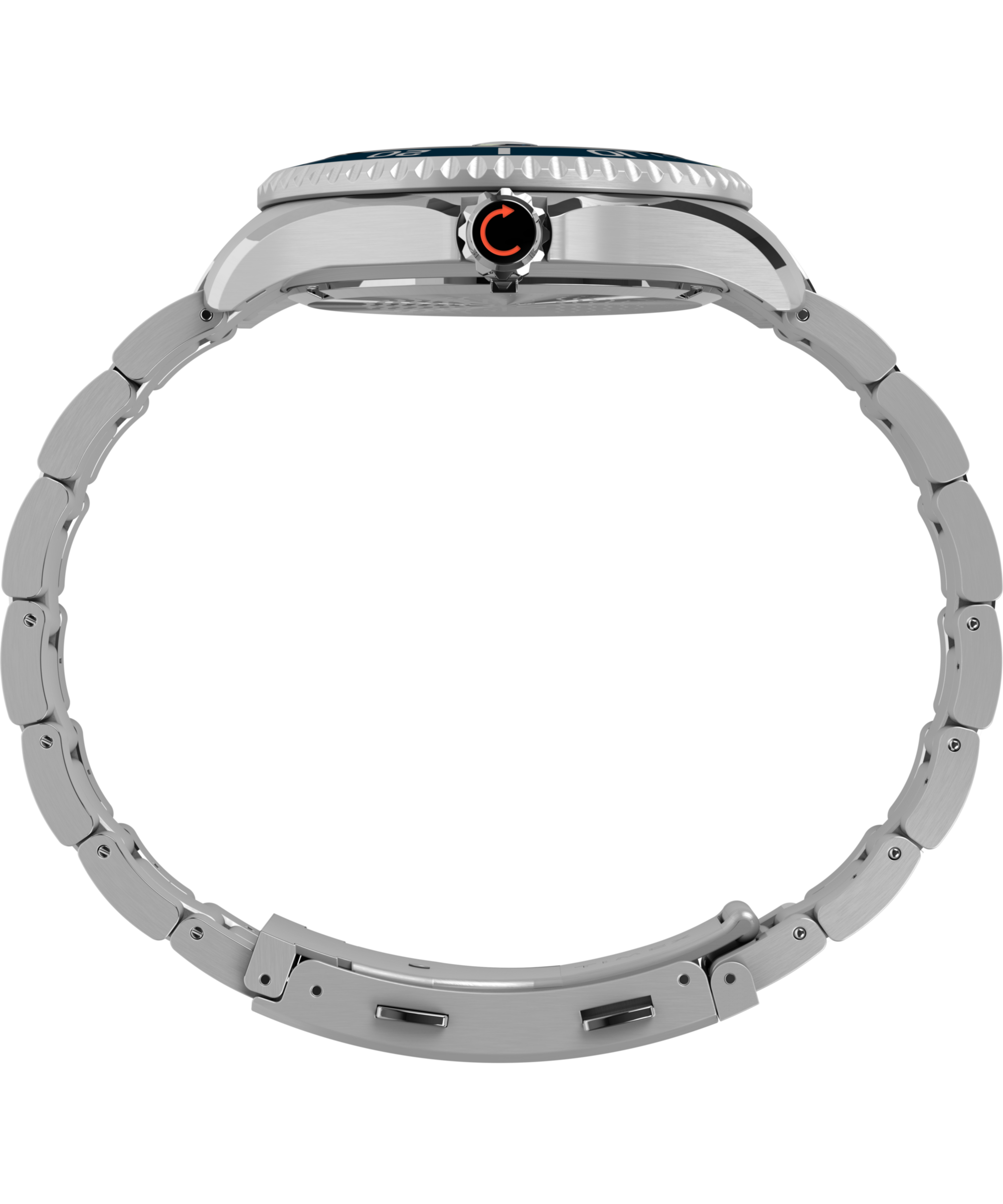 Timex Quarzuhr »DEEP WATER MERIDIAN« Armbanduhr, Herrenuhr, Edelstahlarmband, Datum, Leuchtzeiger