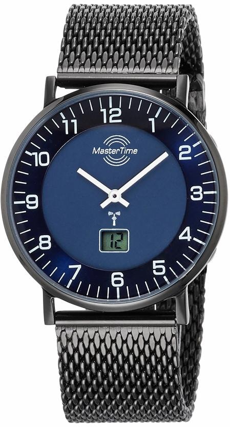 MASTER TIME Funkuhr »MTGS-10559-32M«, Armbanduhr, Quarzuhr, Herrenuhr, Datum, Langzeitbatterie