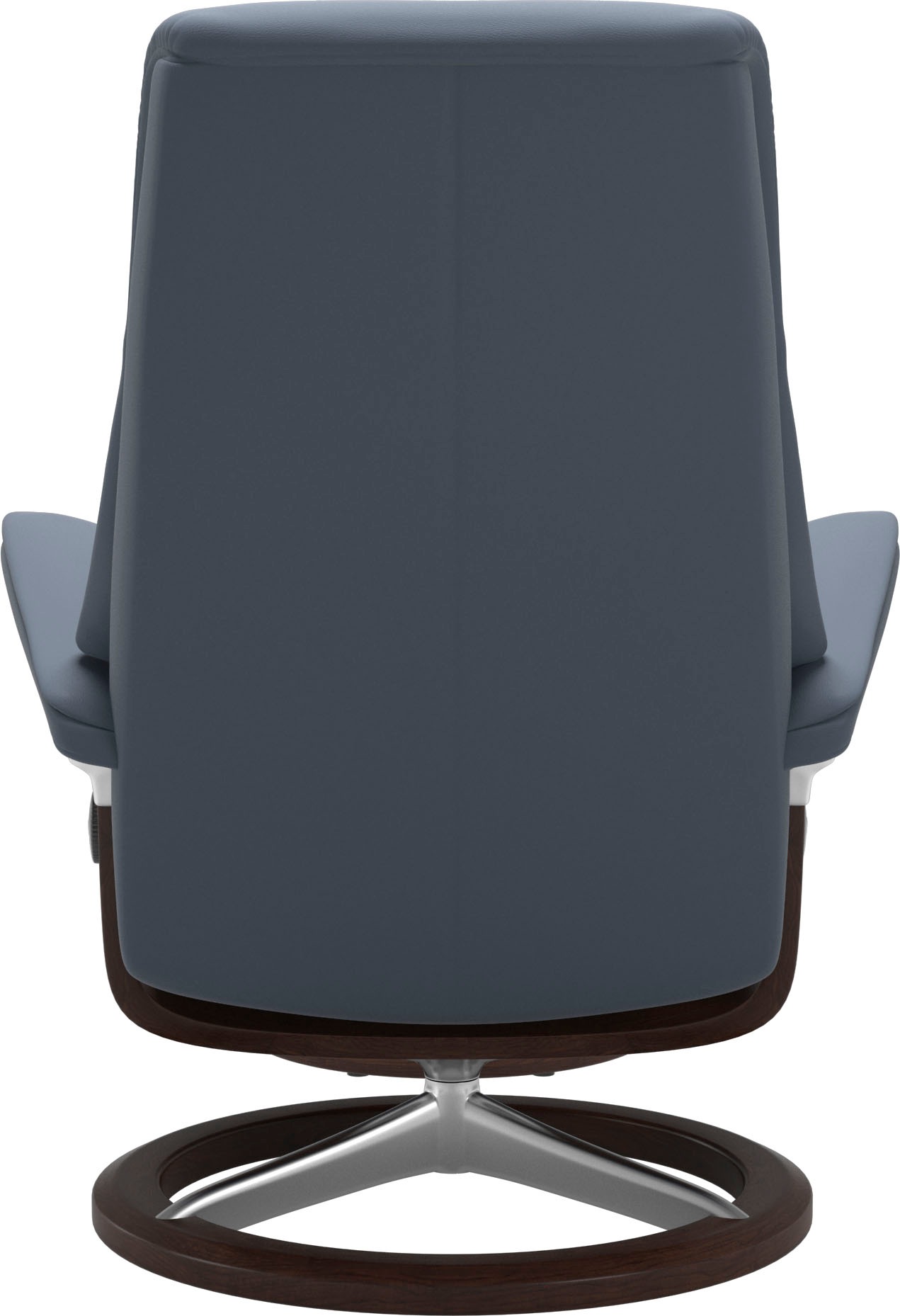 Stressless® Relaxsessel »View«, (Set, Relaxsessel mit Hocker), mit Signature Base, Größe S,Gestell Braun