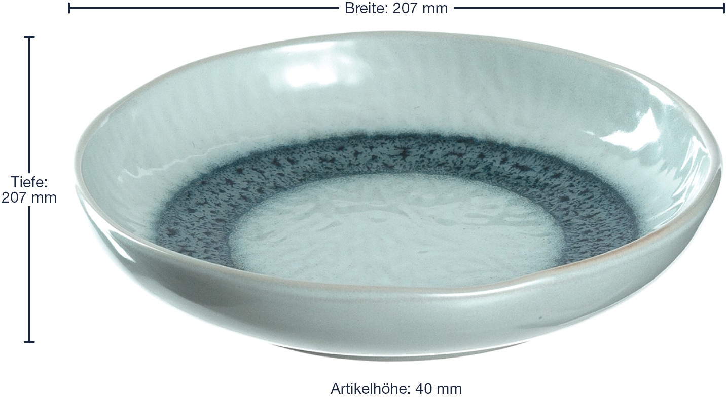 (Set, LEONARDO St.), Keramik, Suppenteller Garantie »Matera«, 6 21 cm mit Jahren XXL Ø 3