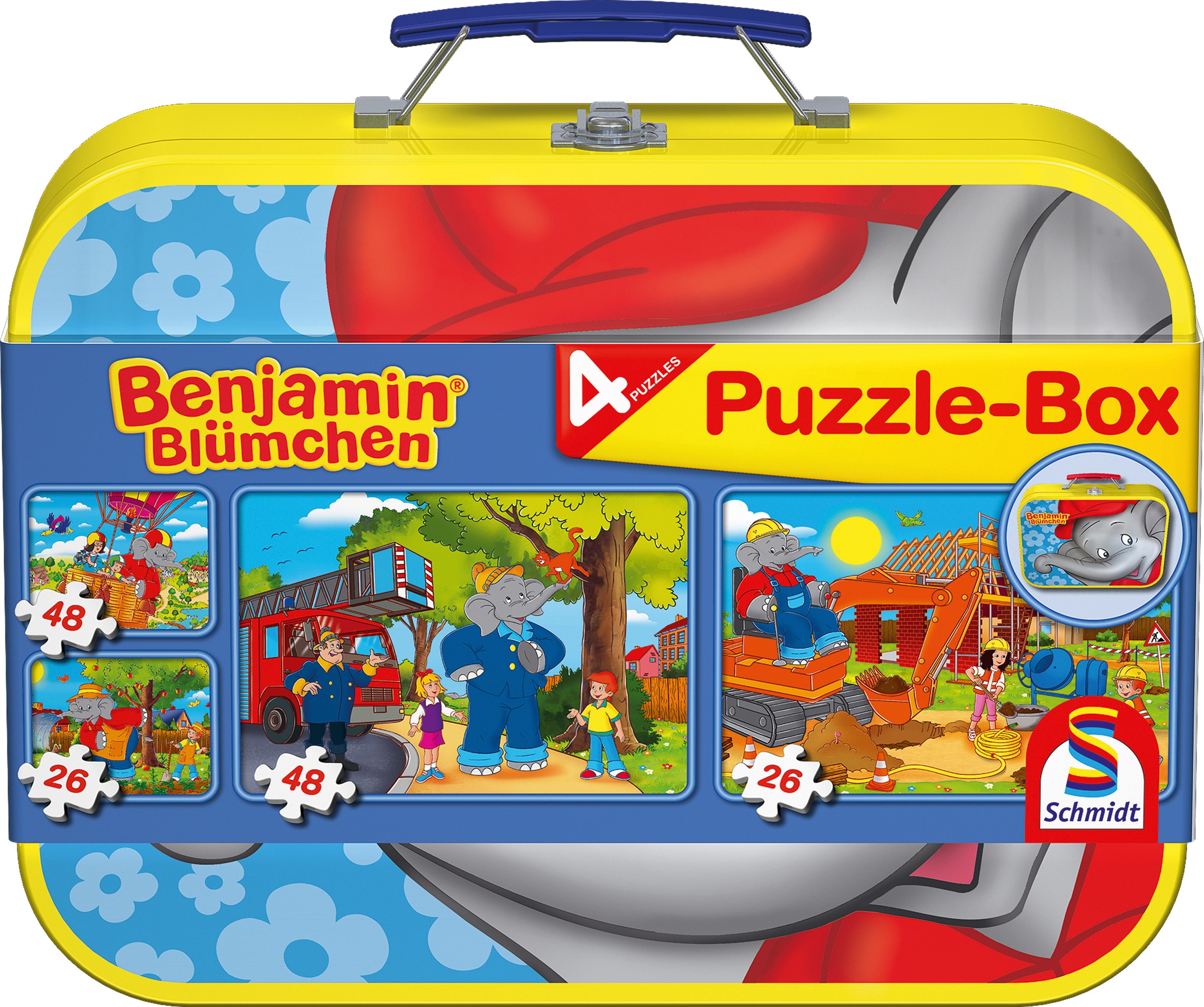 Schmidt Spiele Puzzle »Puzzlebox im Metallkoffer, Benjamin Blümchen®«