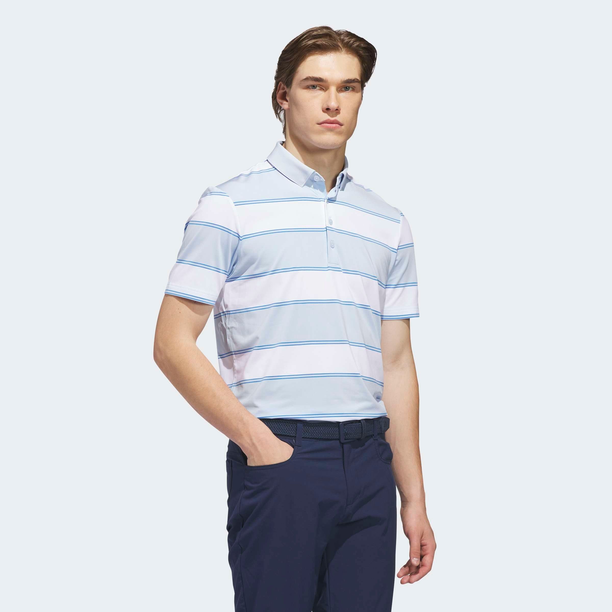 adidas Performance Poloshirt »ULTIMATE365+ JUMBO STRIPE CLIMACOOL POLO« mit normaler Länge, Kurzarm, sportlich, für Erwachsene