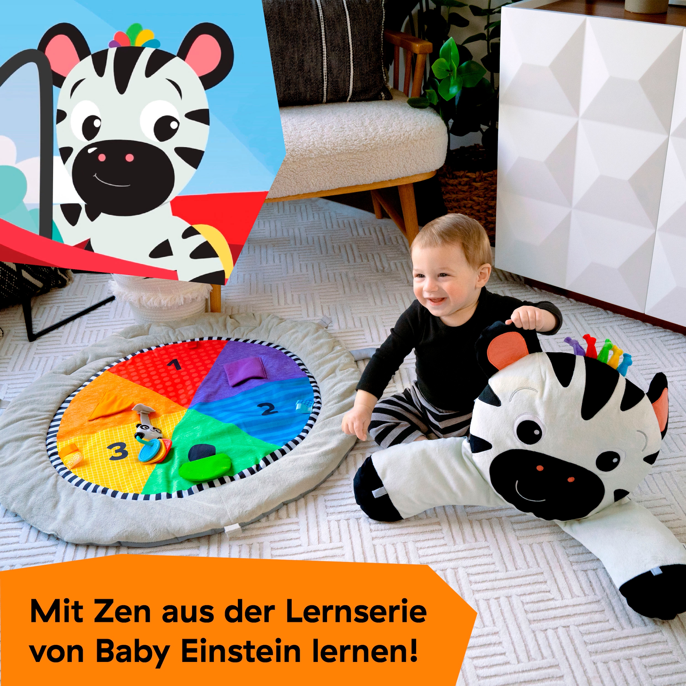 Baby Einstein Spielbogen »Zen's Activity Milestones™ Plush Gym« mit Licht- und Sound