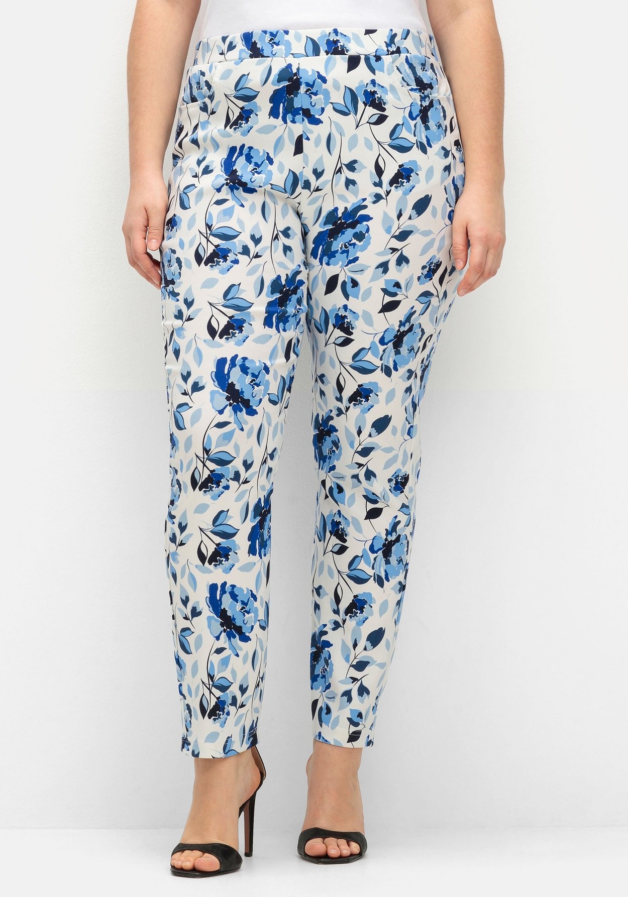 Sheego Schlupfhose »Bengalin-Schlupfhose mit Blumendruck«