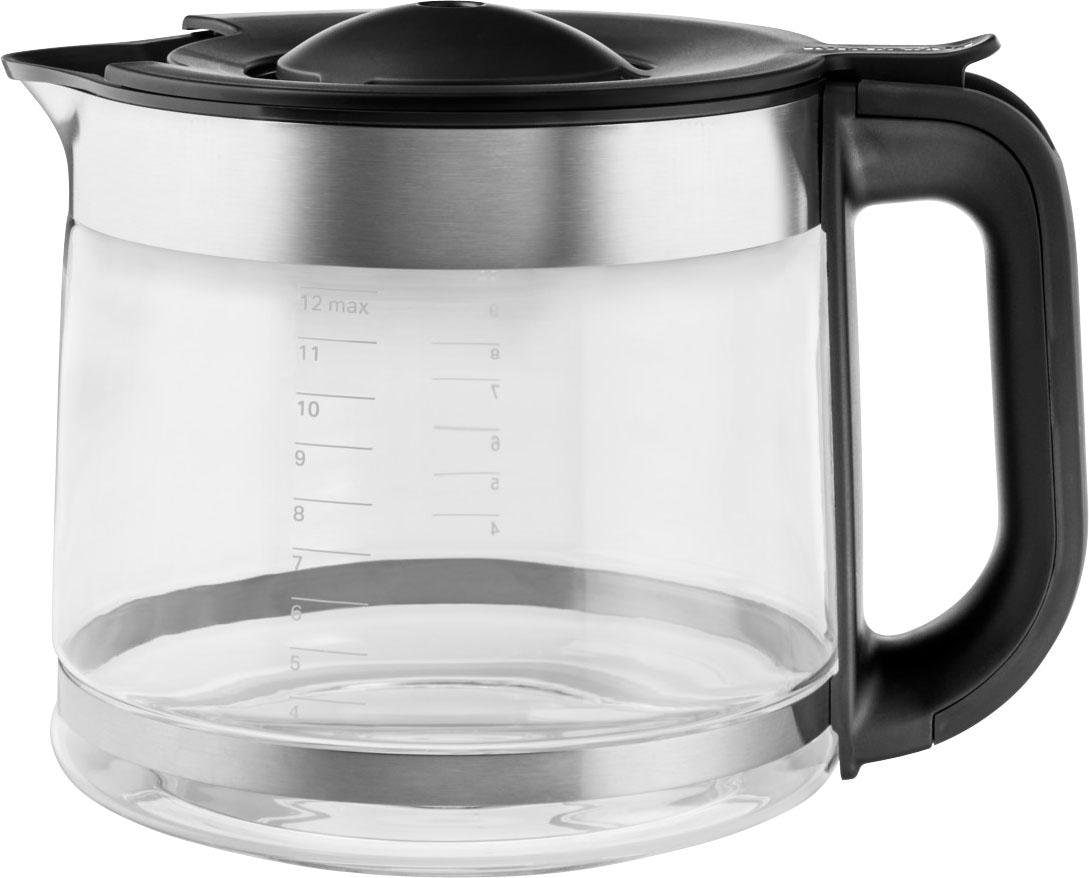 KitchenAid Filterkaffeemaschine »5KCM1209EOB ONYX BLACK«, 1,7 l Kaffeekanne, goldfarbener Permanentfilter, Drip-Kaffeemaschine mit spiralförmigem Wasserauslass