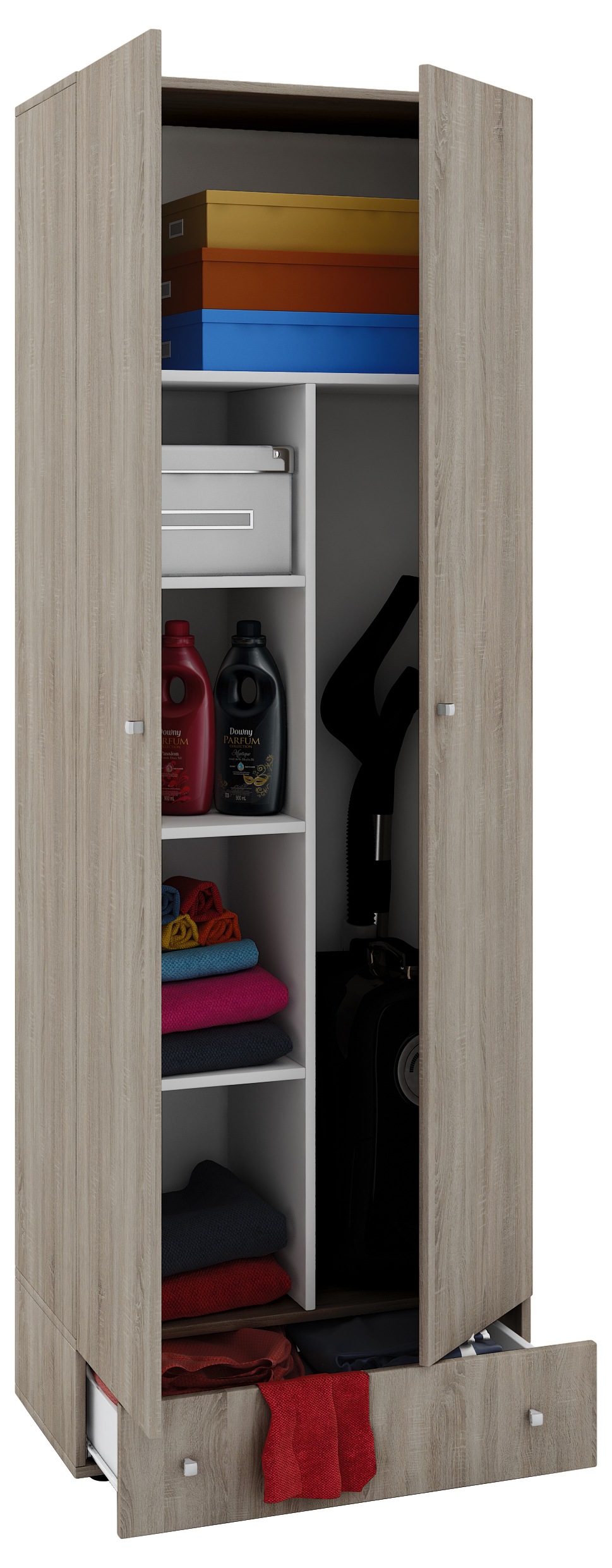 VCM Mehrzweckschrank »Holz Besenschrank Staubsauger Putzschrank Vandol S« 1 Stk. tlg.