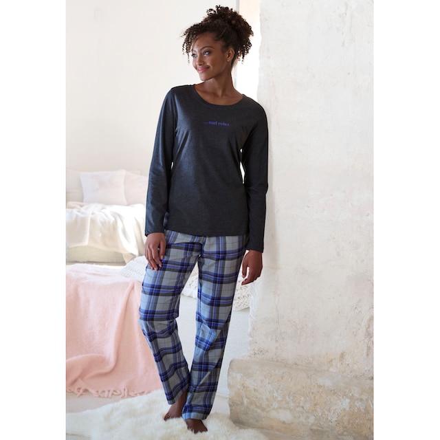 Vivance Dreams Pyjama, (2 tlg.), aus kuschelig weichem Flanell kaufen |  UNIVERSAL