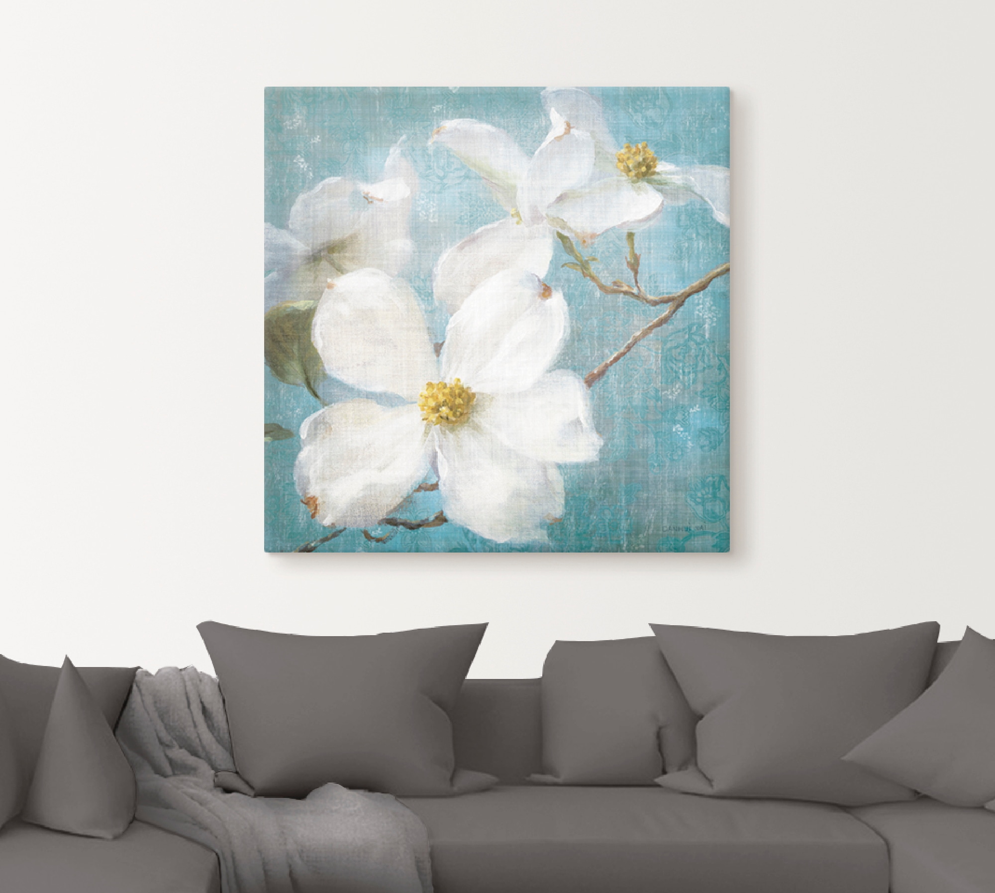 Artland Wandbild »Vintage Blüte I« 1 Stk. tlg. als Leinwandbild, Poster, Wandaufkleber in verschied. Größen