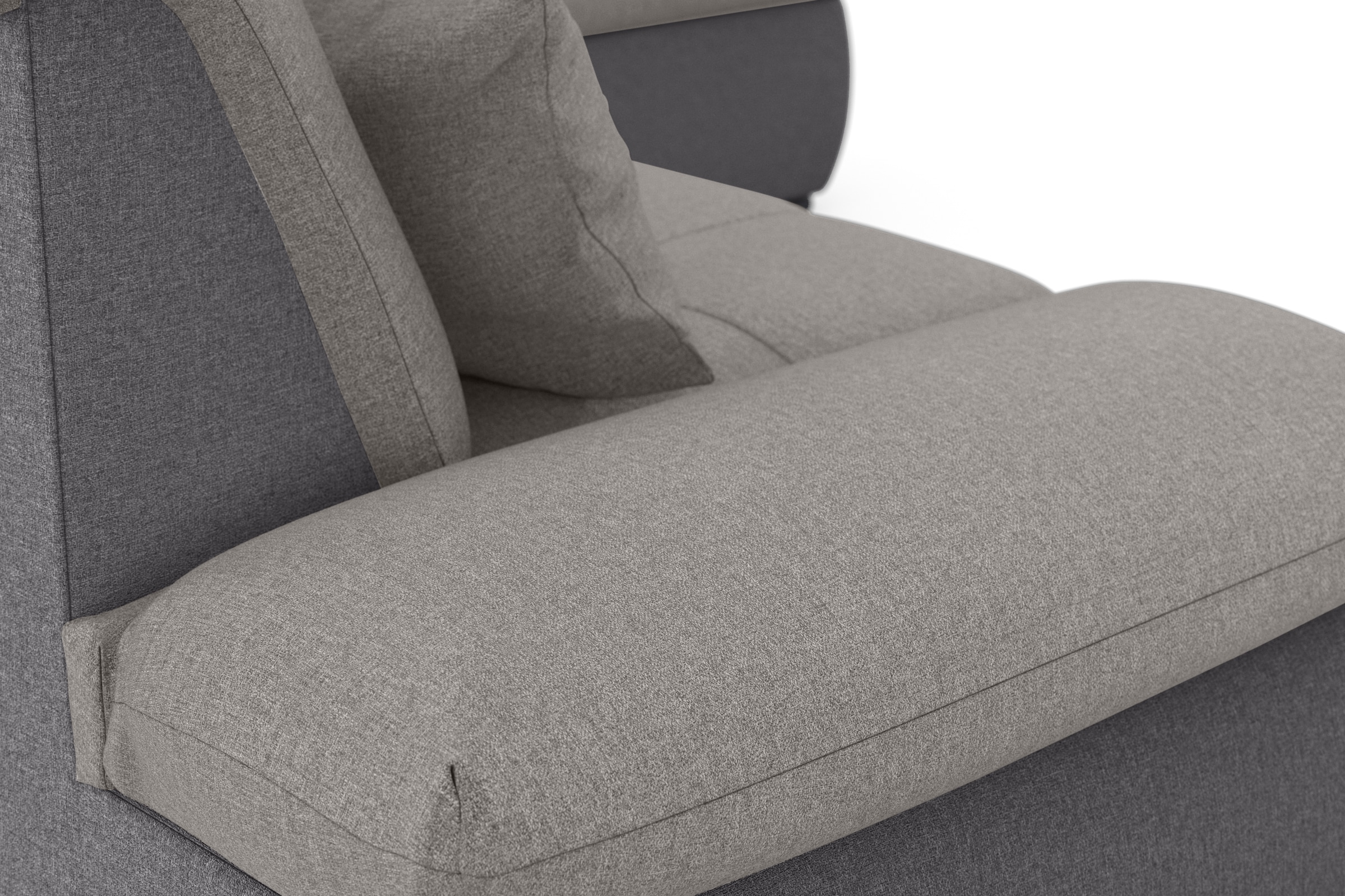 DOMO collection Ecksofa »Moric  L-Form« wahlweise mit Bettfunktion und Armlehnenverstellung, auch in Cord