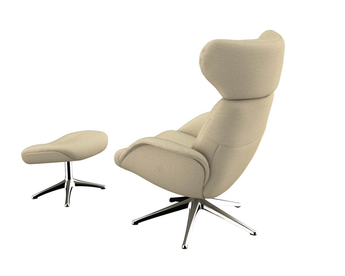 FLEXLUX Relaxsessel »More, Funktionsessel, Polstersessel, Armlehnensessel, TV-Fernsehsessel«, Premium Komfort, Rücken- und Kopfteilverstellung, Drehbar, Fuß Alu