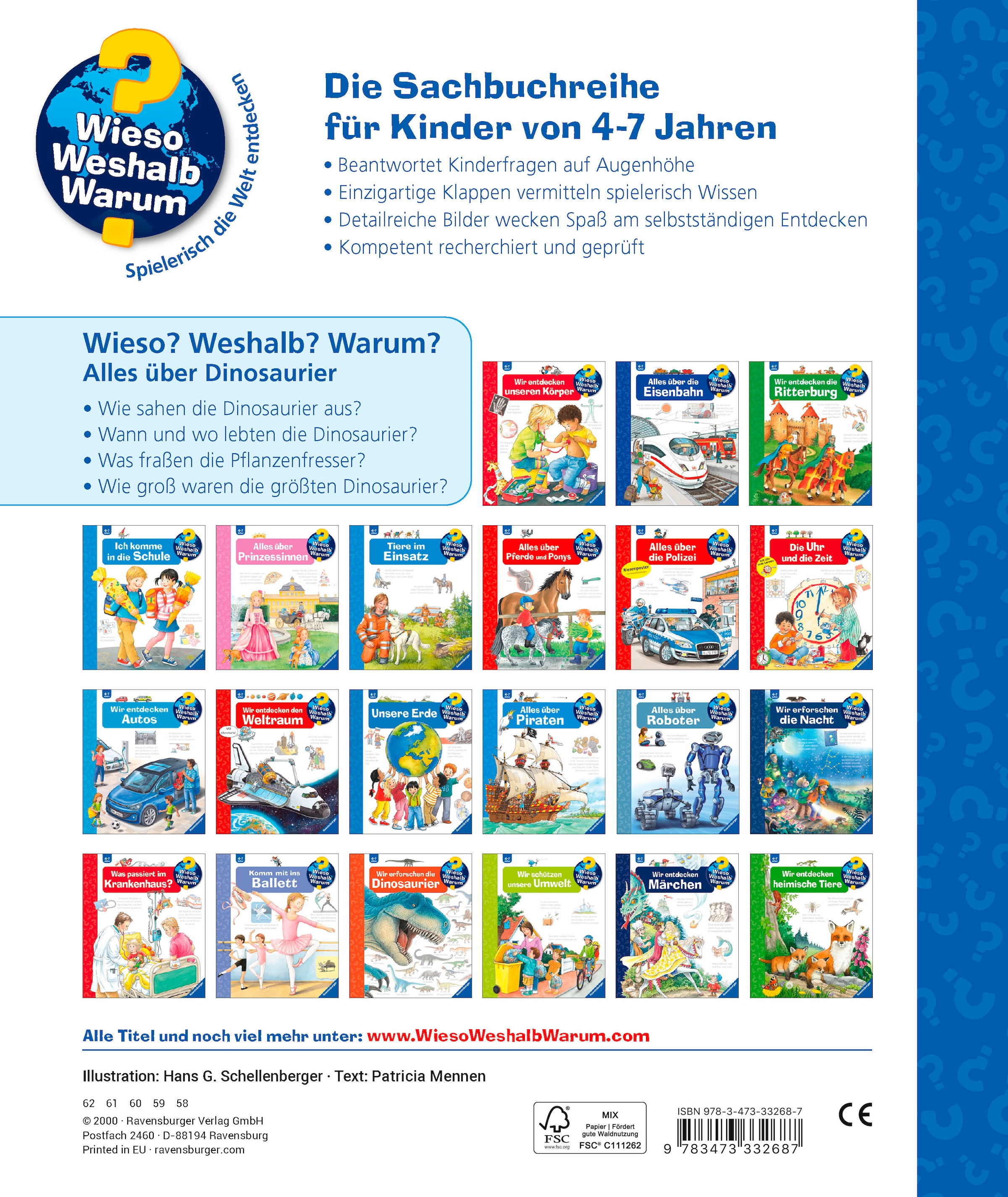 Ravensburger Buch »Wieso? Weshalb? Warum?, Band 12: Alles über Dinosaurier«