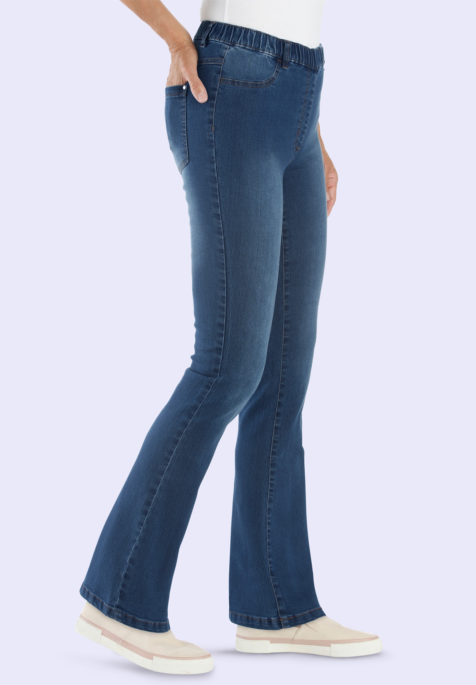 Sieh an! Bootcut-Jeans »Jeans Bootcut-Jeans in Schlupfform«