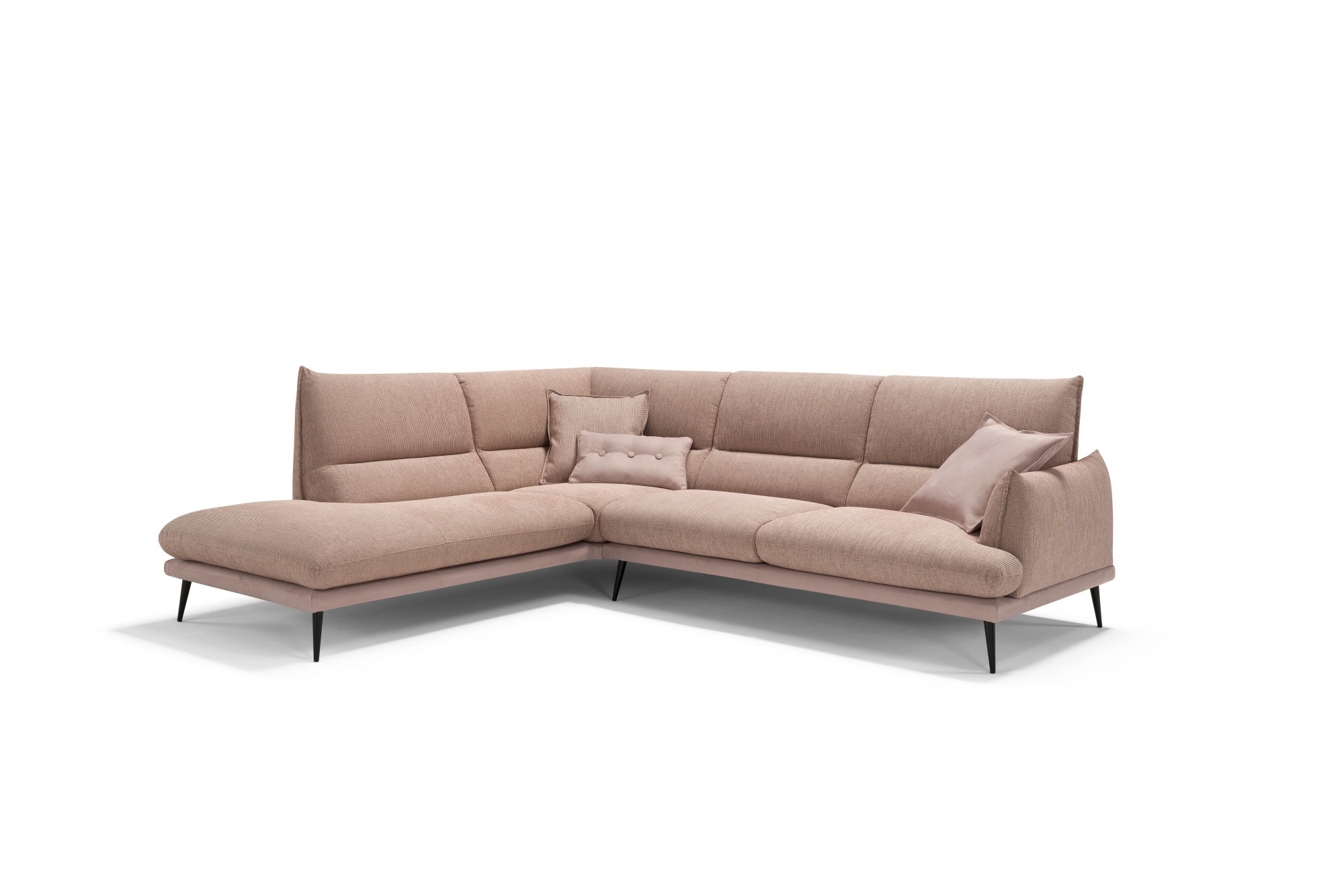Egoitaliano Ecksofa »FUNNY, hochwertiges und aktuelles Design, bequeme Rückenlehne«, toller Sitzkomfort, L-Form