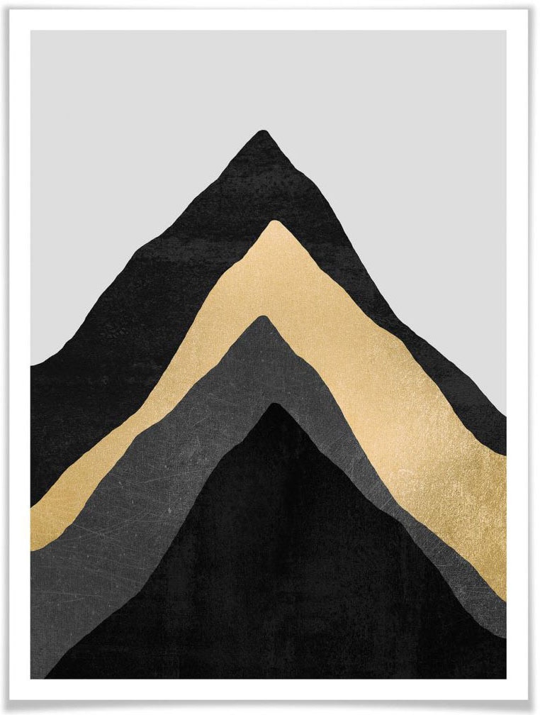 Wall-Art Poster »Vier Berge«, Berge, St.) (1 kaufen Raten auf