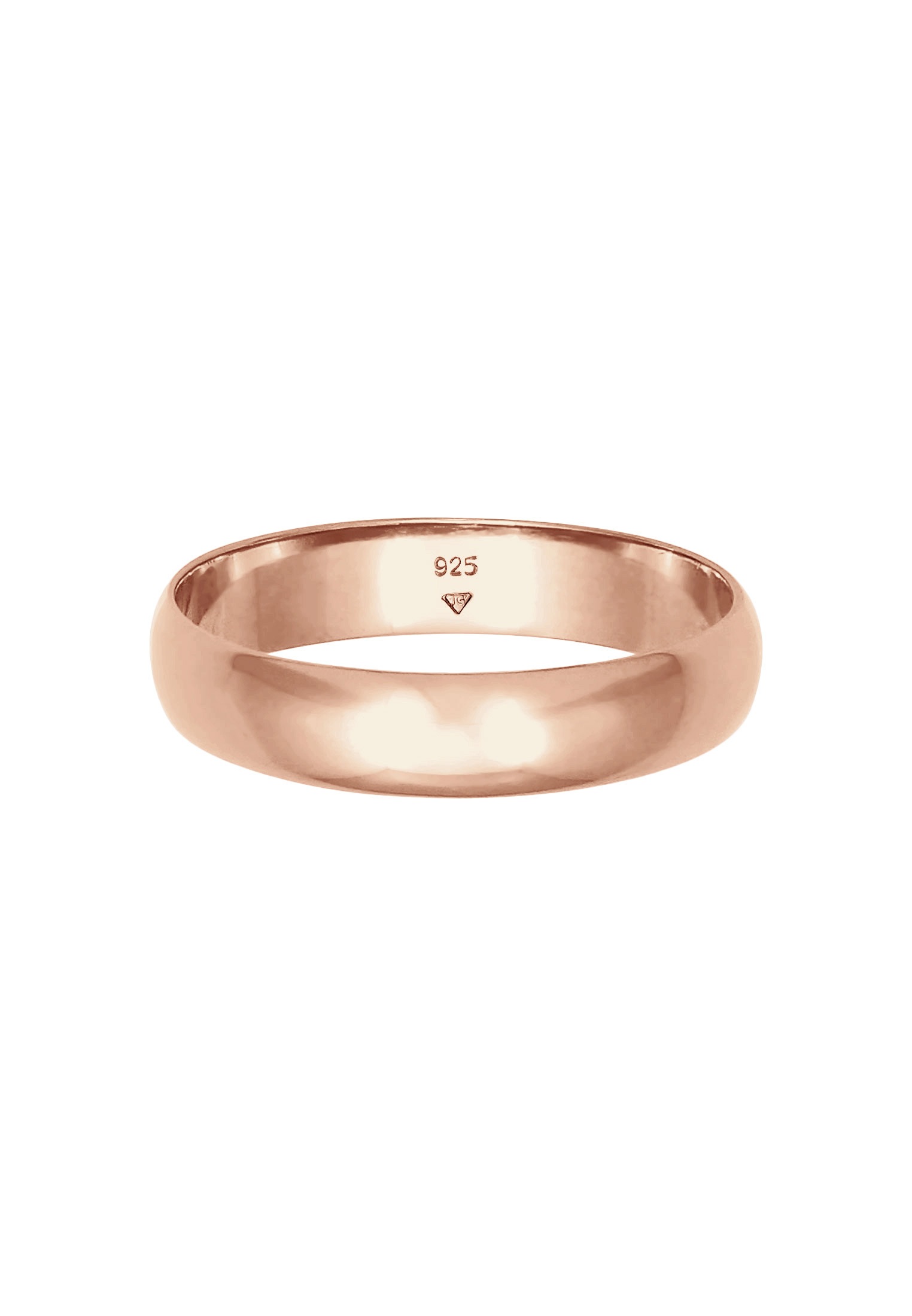 Elli Fingerring »Ring Basic Bandring Trauring Verlobung 925 Silber«