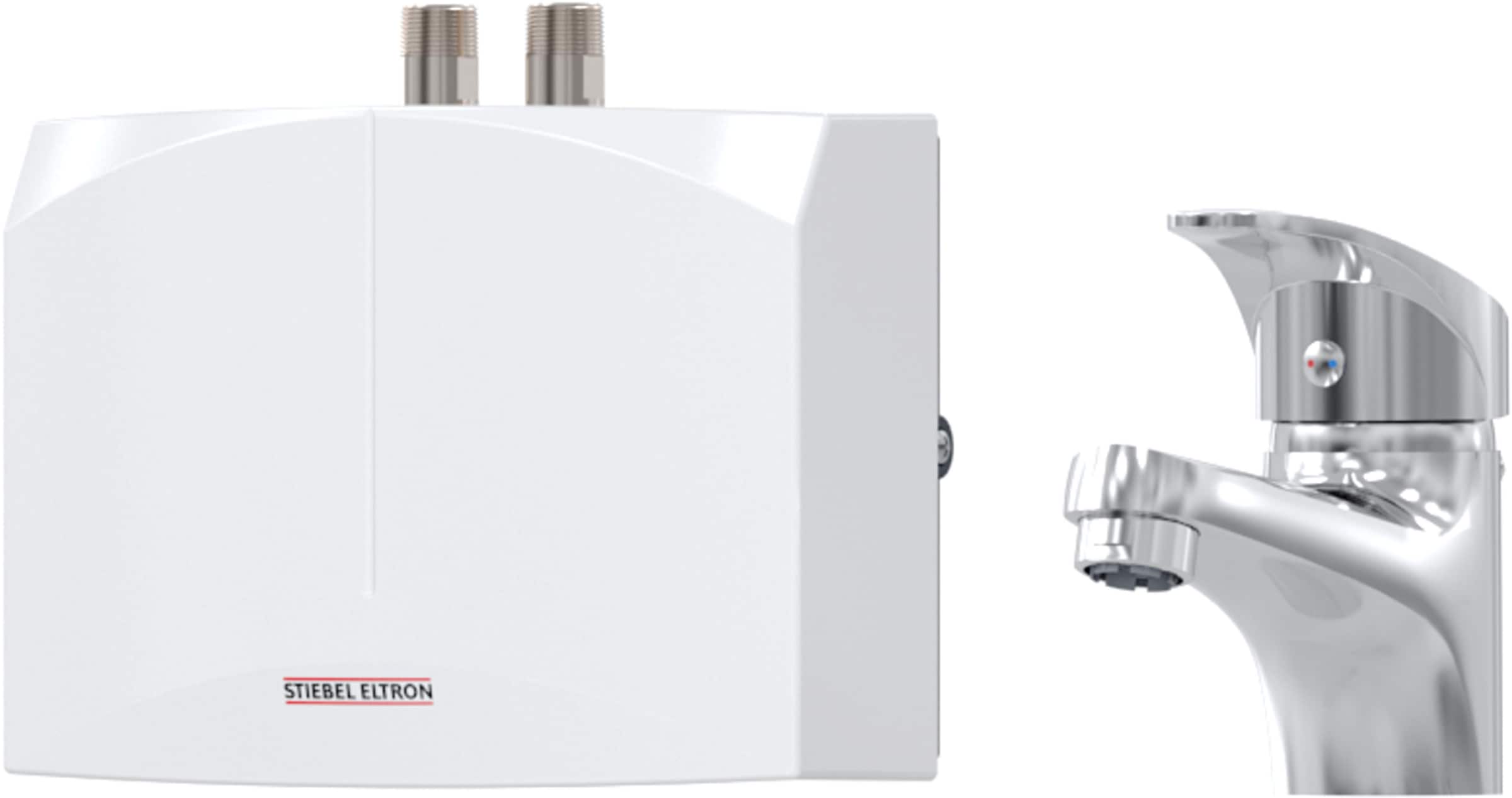 STIEBEL ELTRON Klein-Durchlauferhitzer »DNM 3«, hydraulisch, 3,5 kW, inkl. MAE-W Einhebelmischer für Handwaschbecken