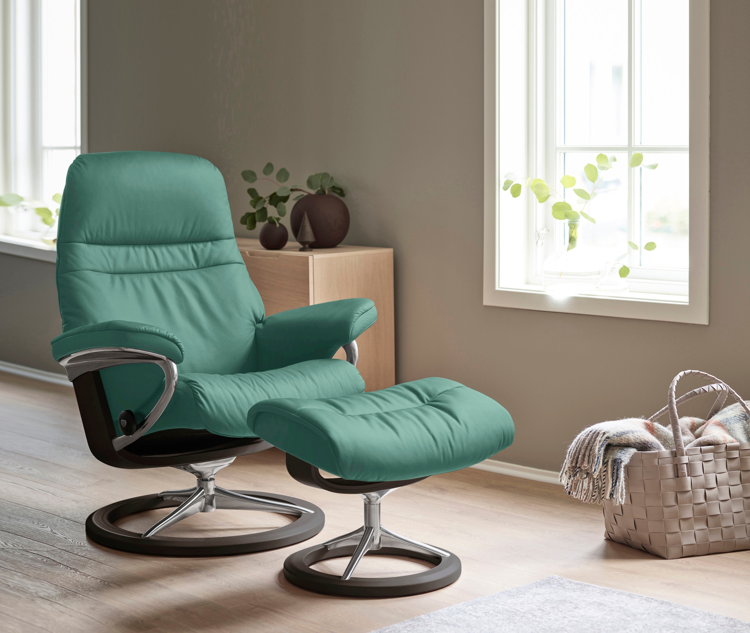 Stressless® Relaxsessel »Sunrise«, mit Signature Base, Größe M, Gestell Wenge