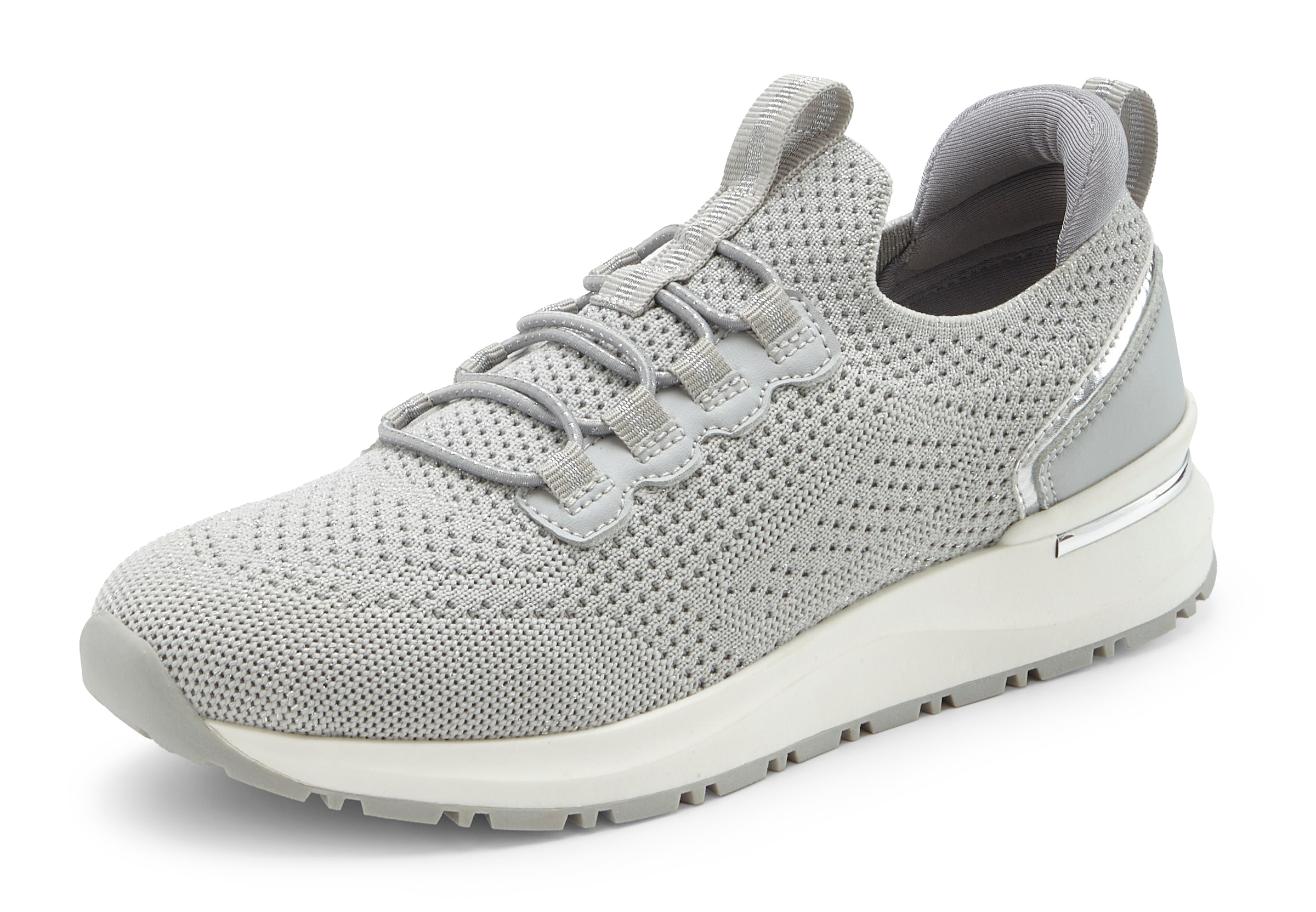 Vivance Sneaker »Freizeitschuh, Halbschuh,«  mit elastischen Schnürbändern, mit Stretcheinsatz, runde Schuhspitze