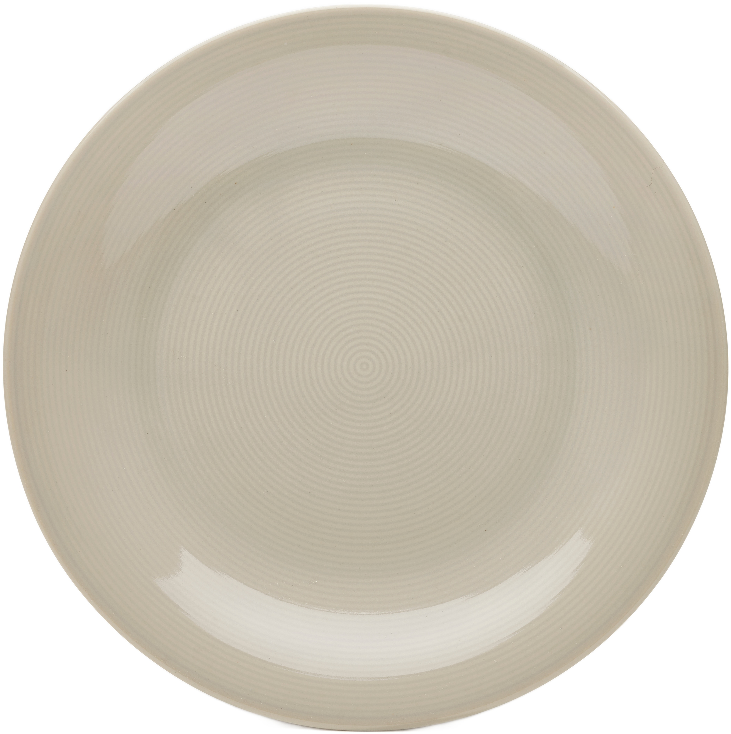 van Well Speiseteller »Jive, flacher Teller 25 cm, 6 Stück« dezentes Spiraldekor, spülmaschinen-und mikrowellengeeignet