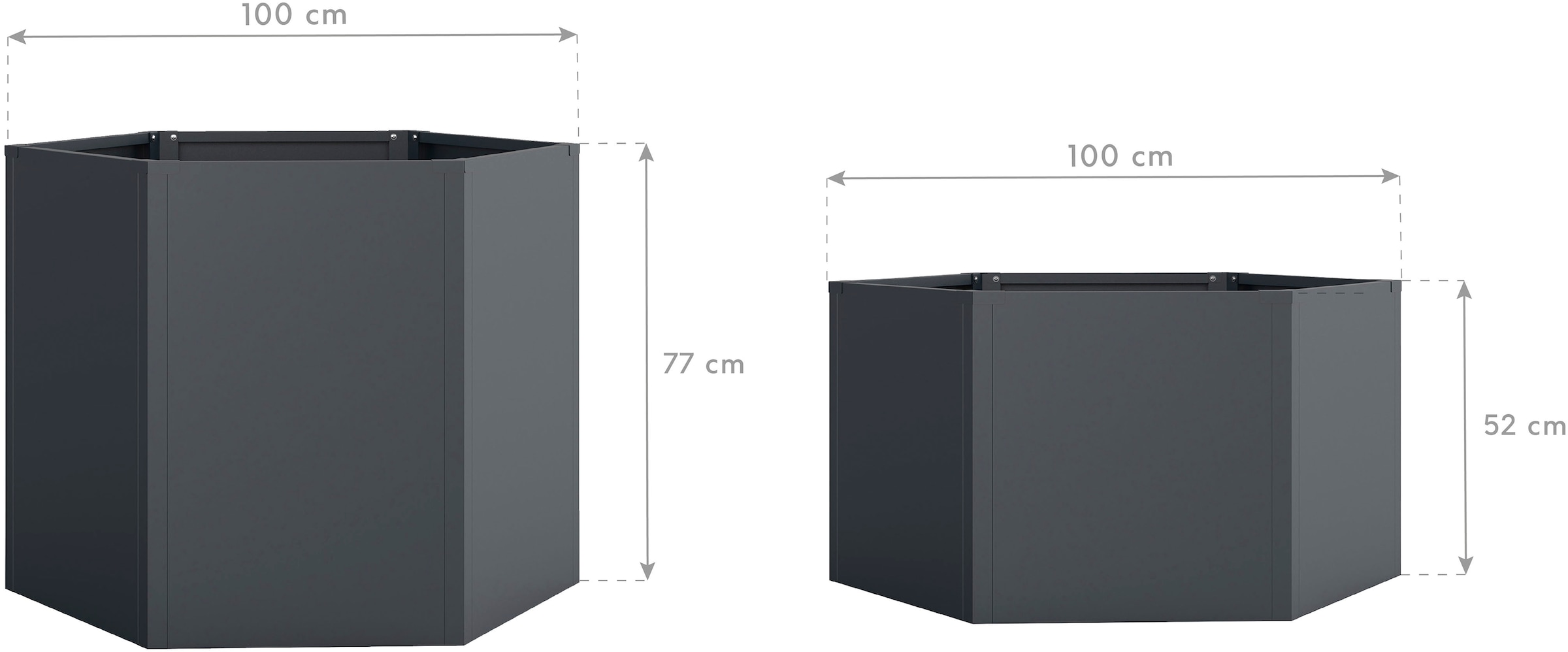 WESTMANN Hochbeet »Varia 2er-Set« BxTxH: 200x100x77 cm