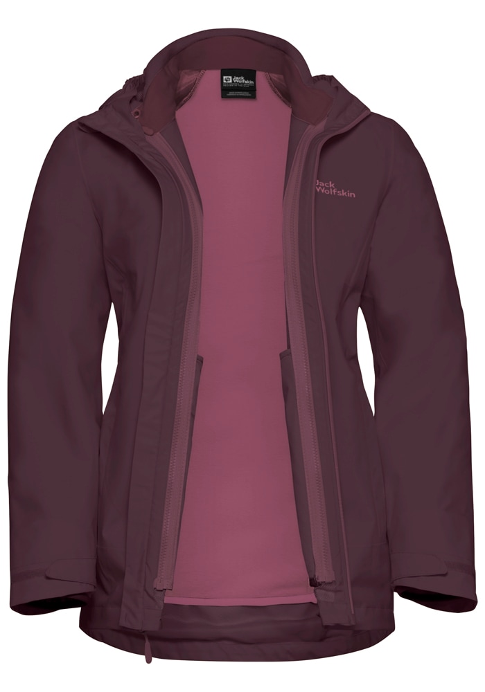Jack Wolfskin 3-in-1-Funktionsjacke »MOONRISE 3IN1 JKT W« mit Kapuze